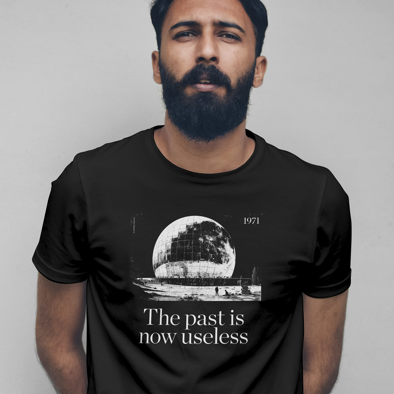 The past is now useless, Black T-Shirt product thumbnail image The past is now useless, Black T-Shirt product thumbnail image