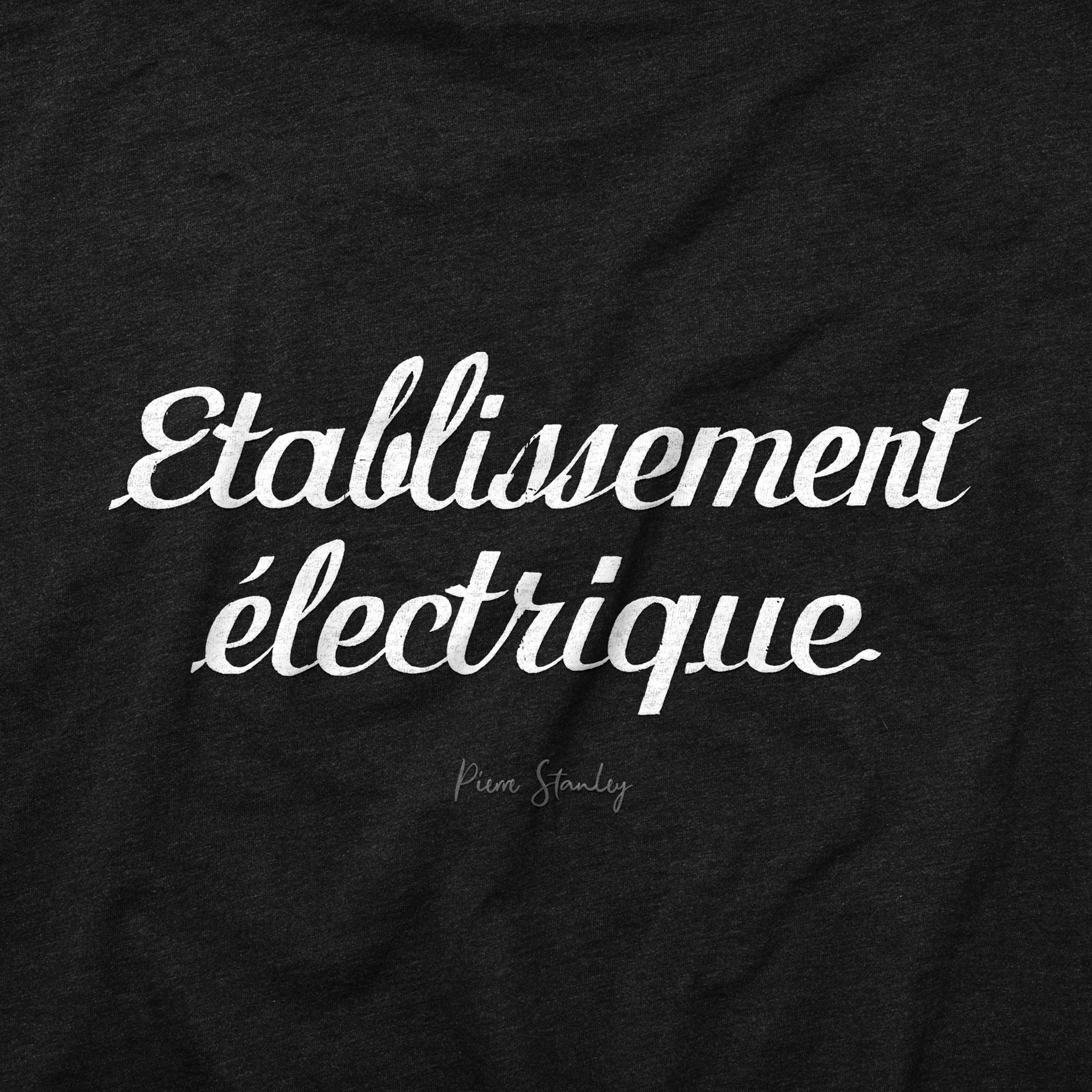 Etablissement électrique, Black T-Shirt product thumbnail image