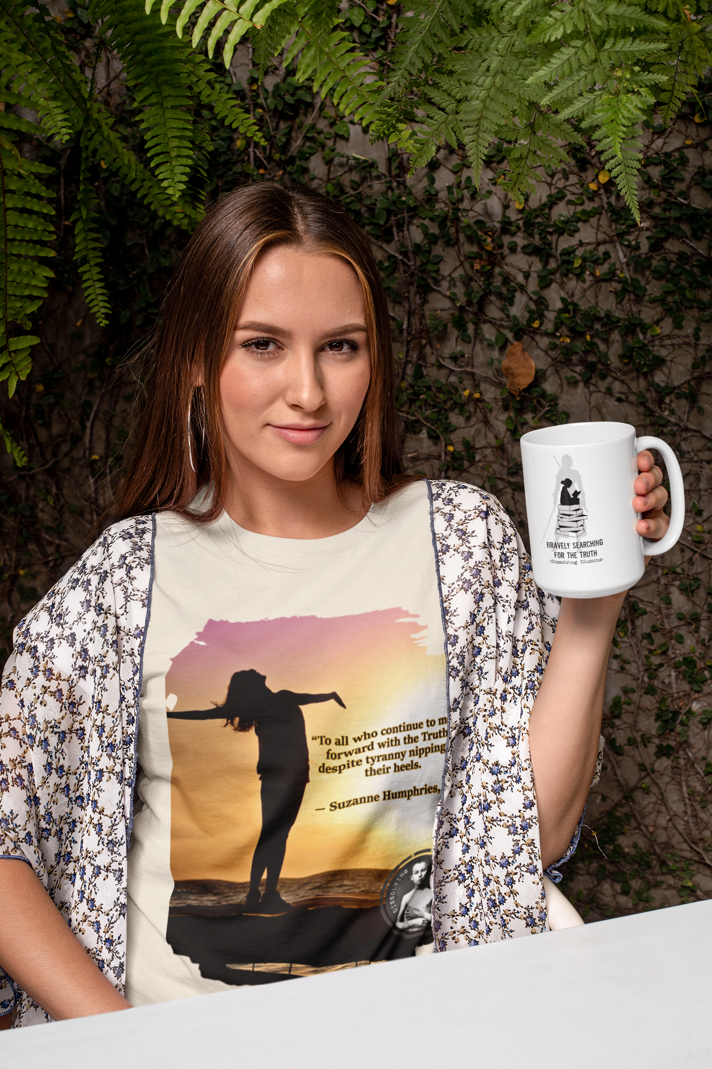 Dissolving Illusions Moving Forward with the Truth Unisex Recycled Organic T-Shirt product thumbnail image Dissolving Illusions Moving Forward with the Truth Unisex Recycled Organic T-Shirt product thumbnail image