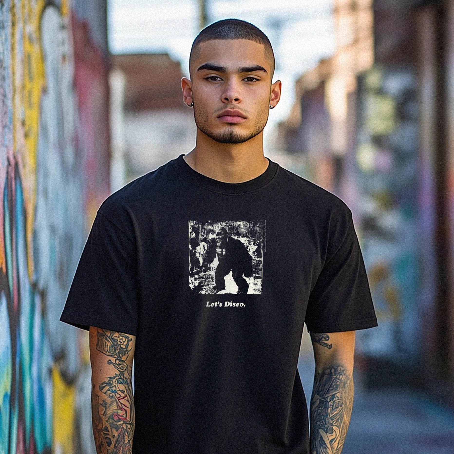 Let’s Disco, Black T-Shirt product thumbnail image Let’s Disco, Black T-Shirt product thumbnail image