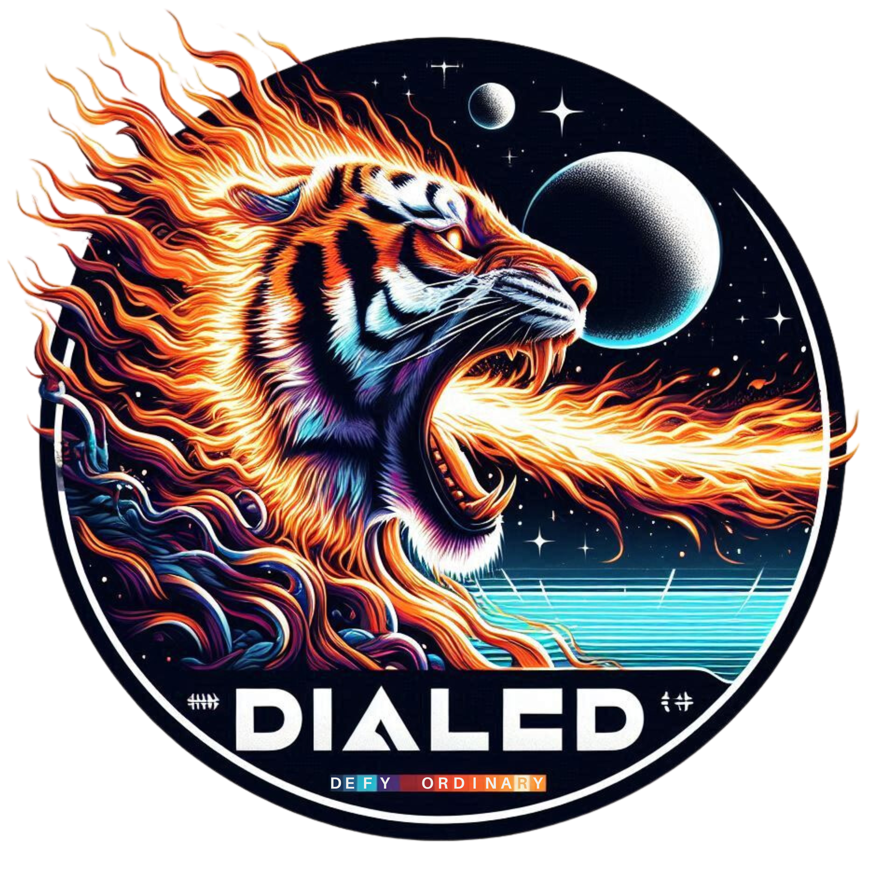 Fire Tiger - Light Blue Kids Tee product thumbnail image