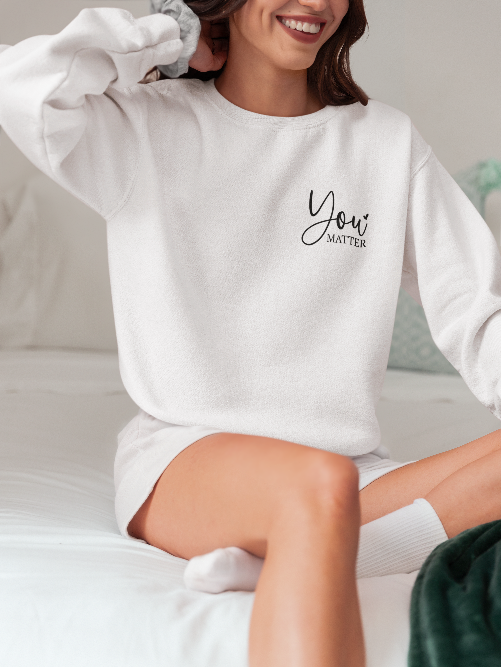Christian Lightweight Crewneck Sweatshirt, You are Enough, Dear Person behind me, Unisex Sweatshirt, Inspirational Clothing, Christian product thumbnail image