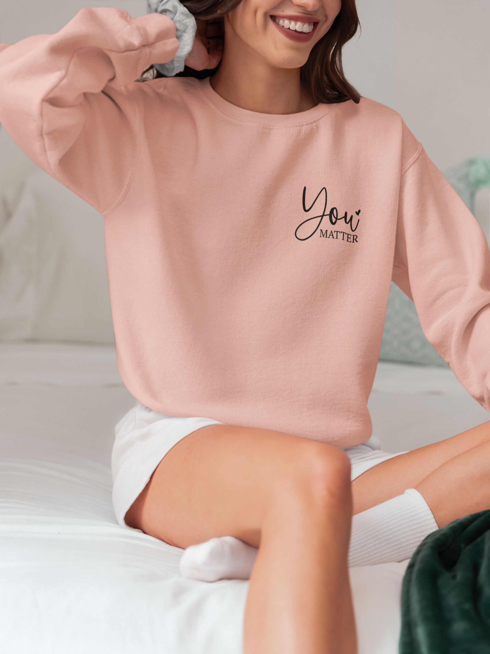 Christian Lightweight Crewneck Sweatshirt, You are Enough, Dear Person behind me, Unisex Sweatshirt, Inspirational Clothing, Christian product thumbnail image