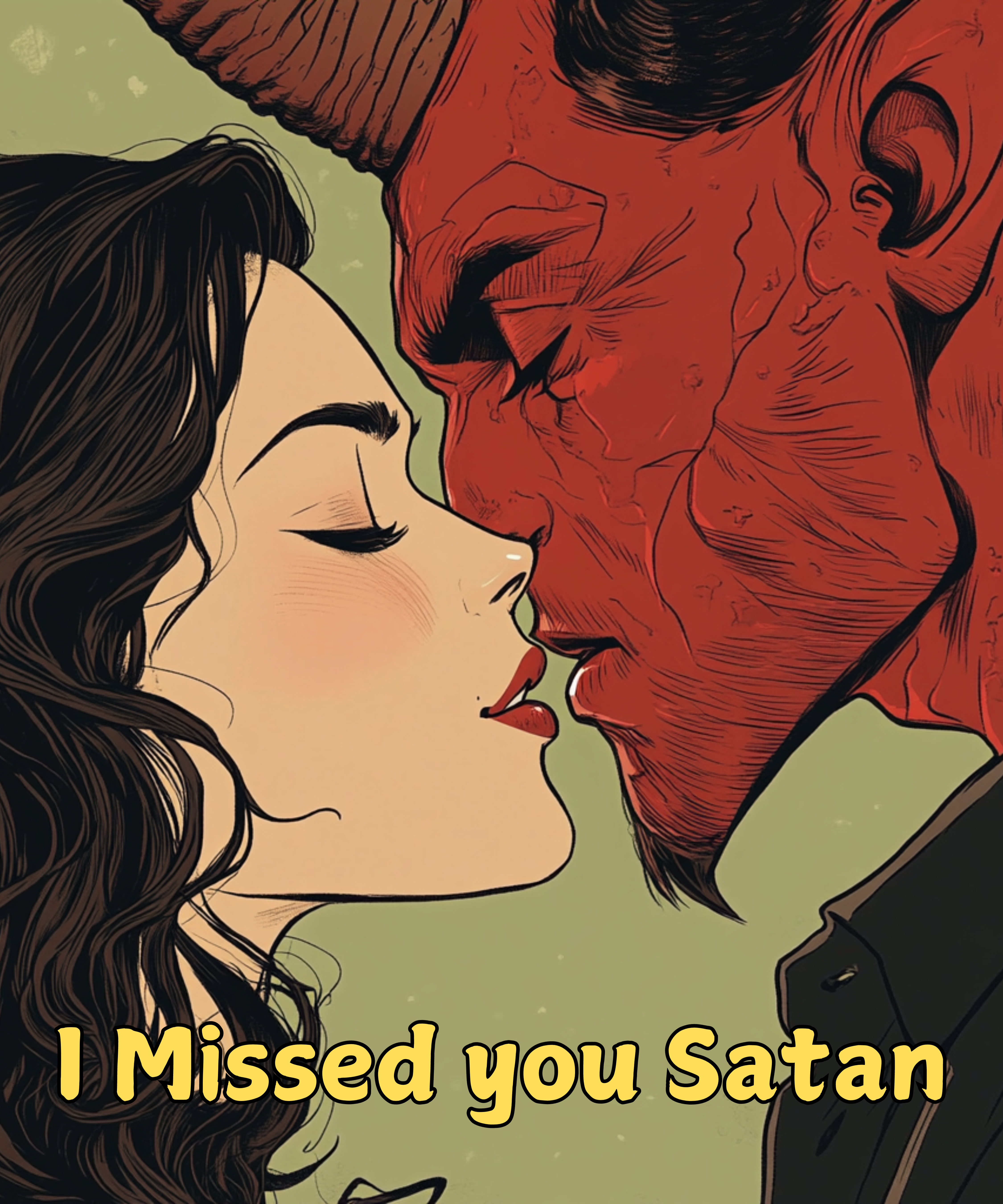 FREE SPEECH GUILD Unisex Tank Top - "I MISSED YOU SATAN" product thumbnail image FREE SPEECH GUILD Unisex Tank Top - "I MISSED YOU SATAN" product thumbnail image