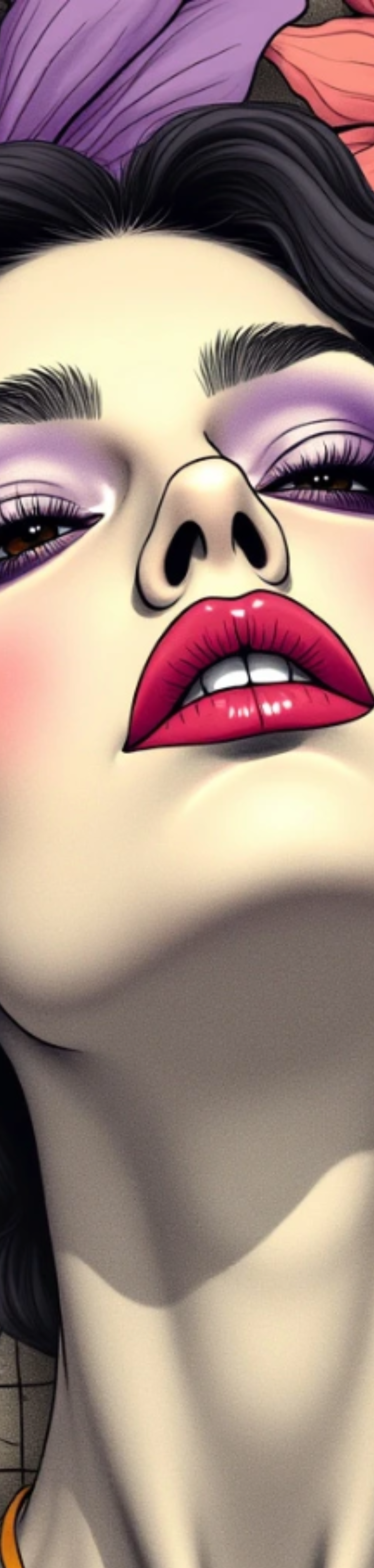 Sublimation Socks Red LiBS Woman Art product thumbnail image Sublimation Socks Red LiBS Woman Art product thumbnail image