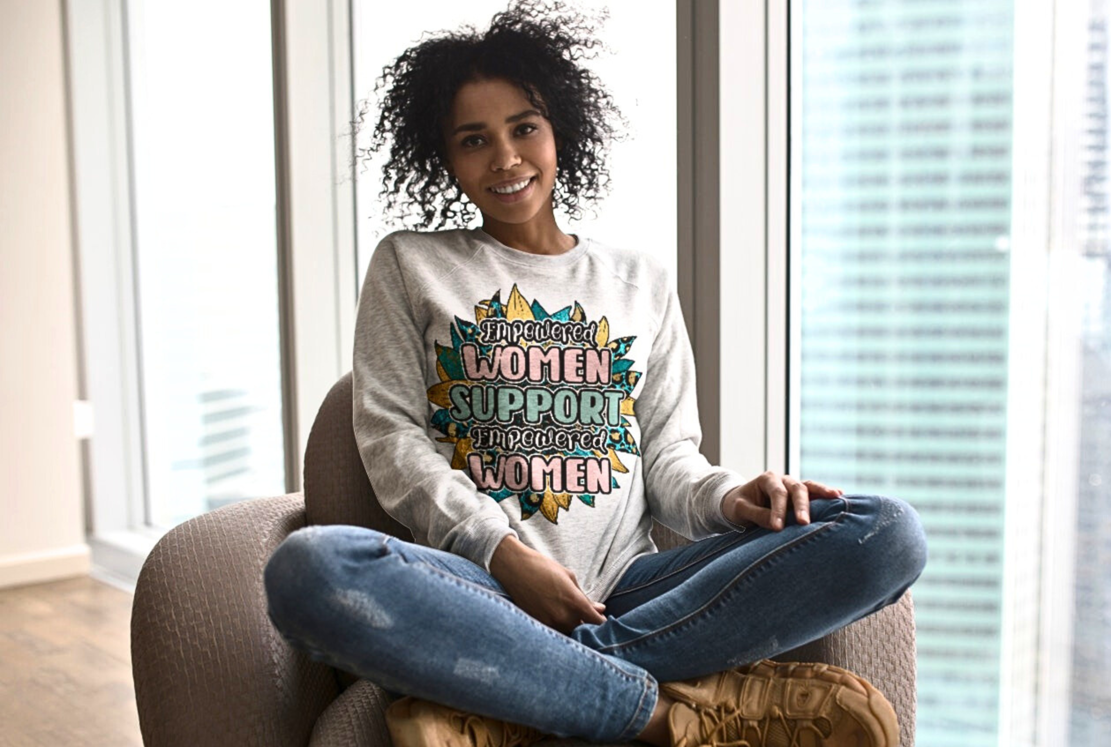Empowered Women Comfort Blend Crewneck Sweatshirt product thumbnail image Empowered Women Comfort Blend Crewneck Sweatshirt product thumbnail image