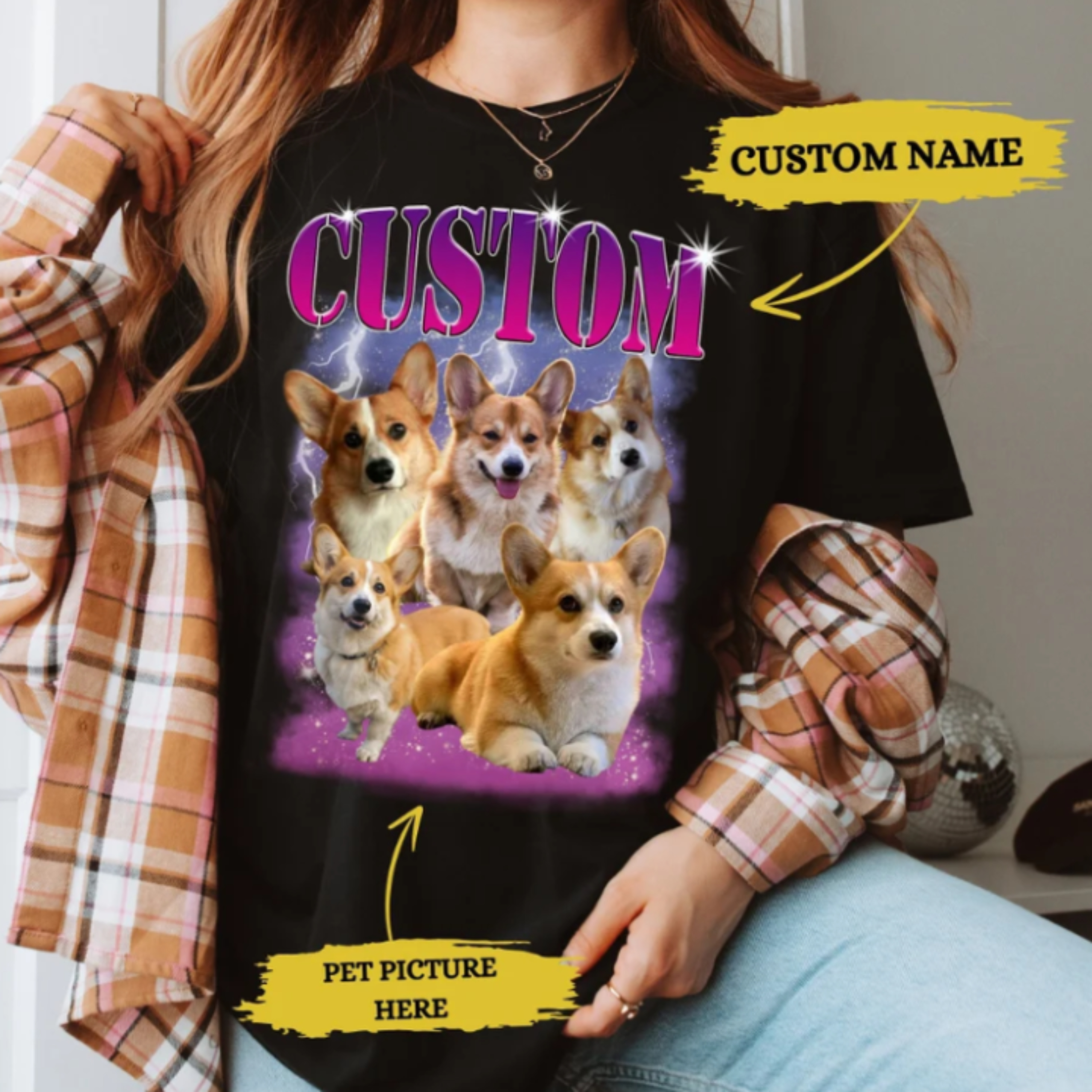 Create Your Custom Pet T-Shirt!❤️Express your love, show off your furry friend🤩 product thumbnail image