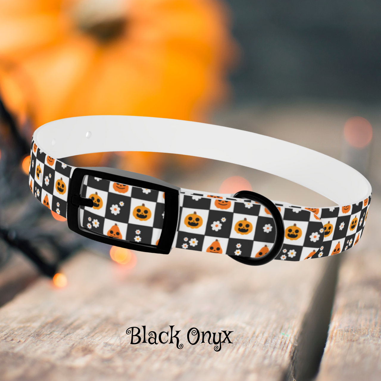 🎃🐕 Black & White Pumpkin Check Halloween Dog Collar – Odor-Proof, Waterproof, & Hypoallergenic! 🖤👻 product thumbnail image 🎃🐕 Black & White Pumpkin Check Halloween Dog Collar – Odor-Proof, Waterproof, & Hypoallergenic! 🖤👻 product thumbnail image