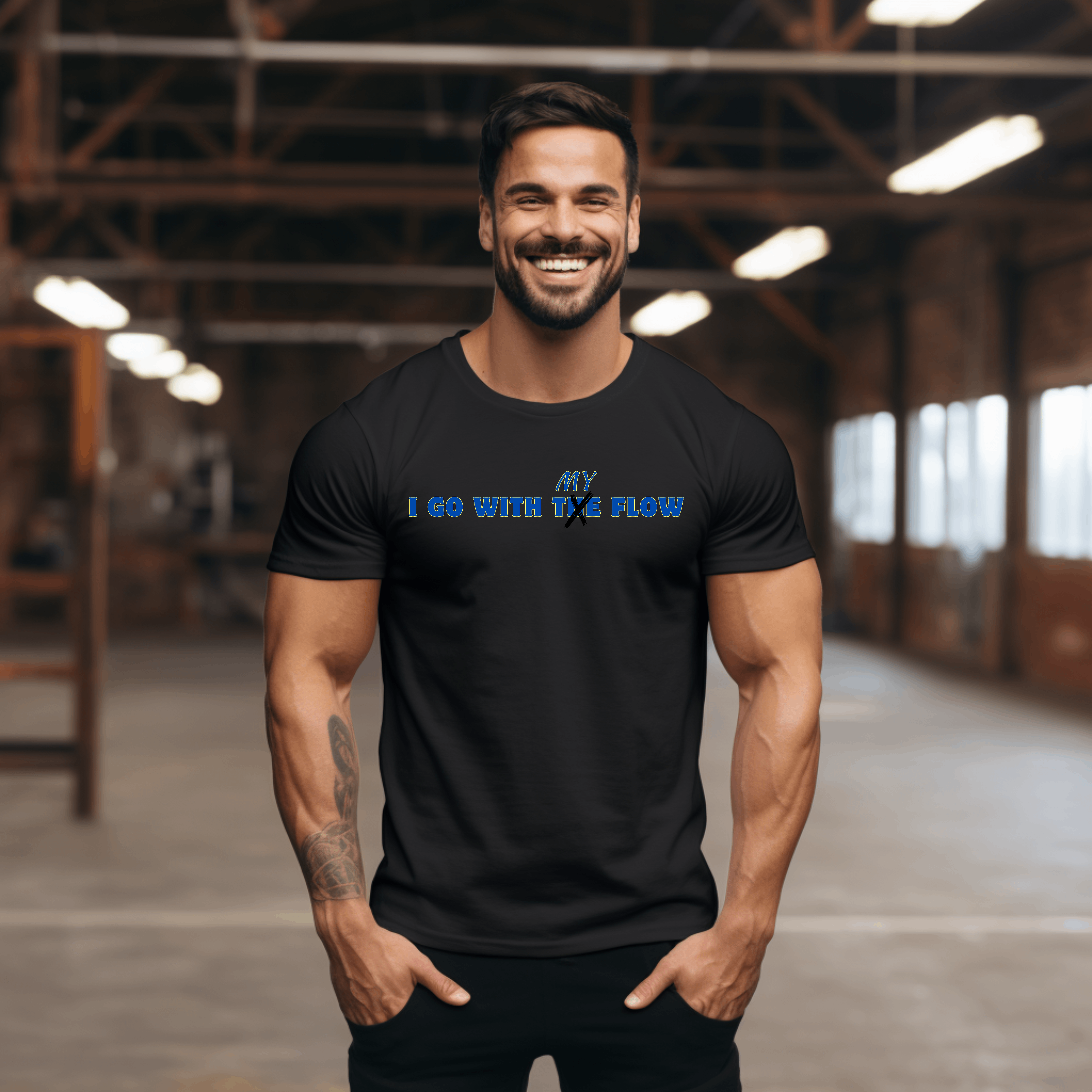 I Go With My Flow- Unisex Jersey T-Shirt product thumbnail image I Go With My Flow- Unisex Jersey T-Shirt product thumbnail image
