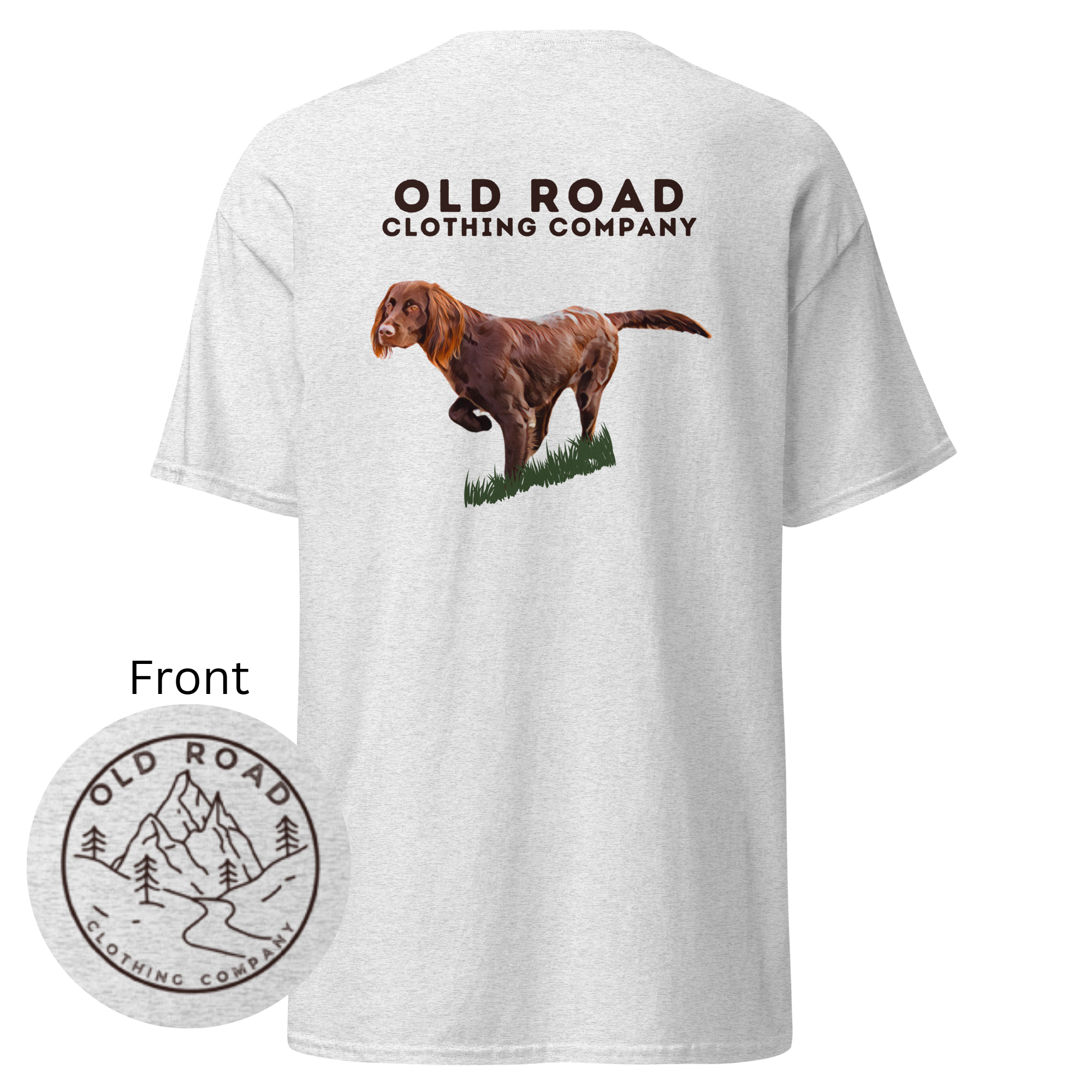 Brittany Dog Pointing | Working Brittany Spaniel Dog T Shirt | Pheasant Hunting T Shirt | Upland Hunting T Shirt | Mens Hunting T Shirt | Bird Hunting T Shirt product thumbnail image Brittany Dog Pointing | Working Brittany Spaniel Dog T Shirt | Pheasant Hunting T Shirt | Upland Hunting T Shirt | Mens Hunting T Shirt | Bird Hunting T Shirt product thumbnail image