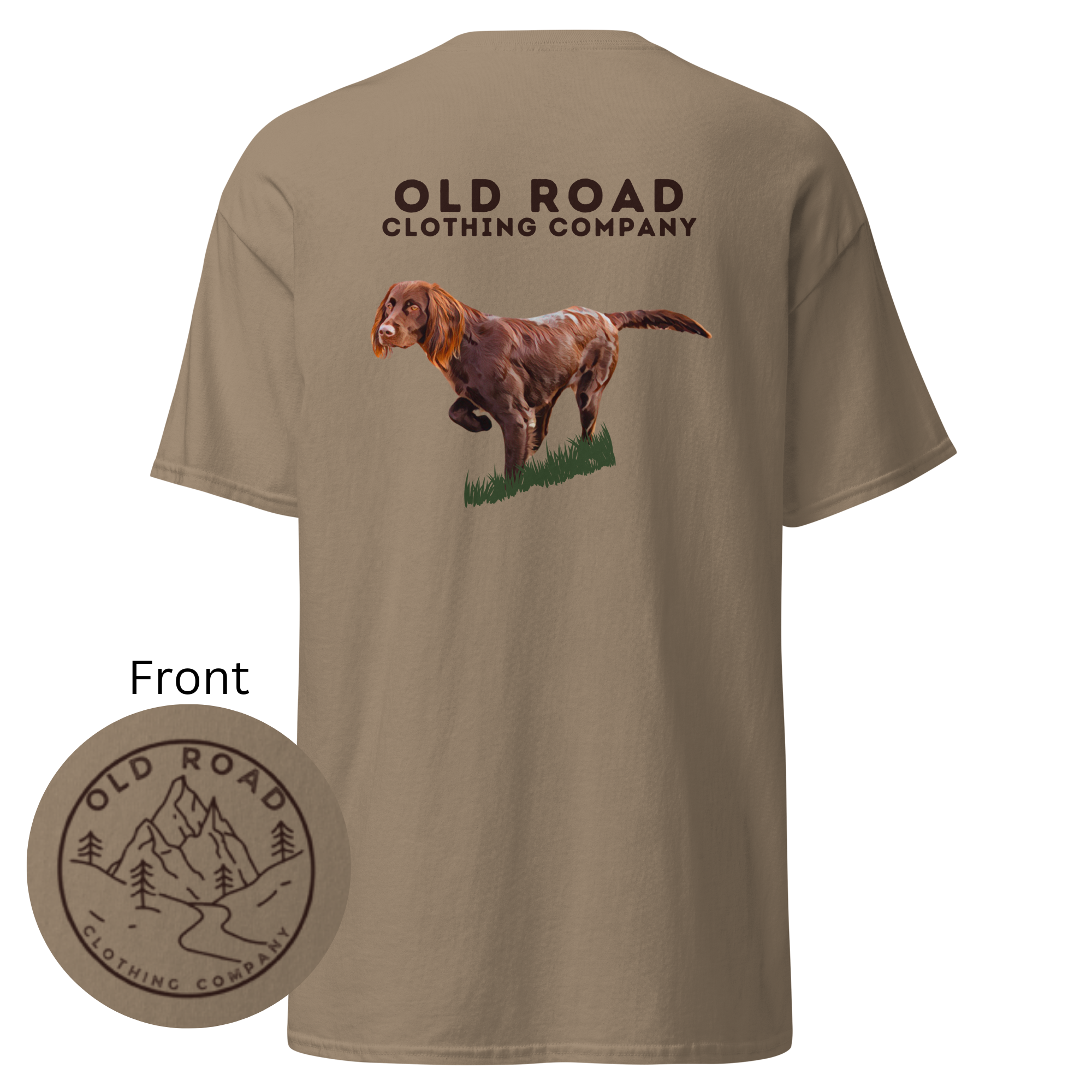Brittany Dog Pointing | Working Brittany Spaniel Dog T Shirt | Pheasant Hunting T Shirt | Upland Hunting T Shirt | Mens Hunting T Shirt | Bird Hunting T Shirt product thumbnail image Brittany Dog Pointing | Working Brittany Spaniel Dog T Shirt | Pheasant Hunting T Shirt | Upland Hunting T Shirt | Mens Hunting T Shirt | Bird Hunting T Shirt product thumbnail image