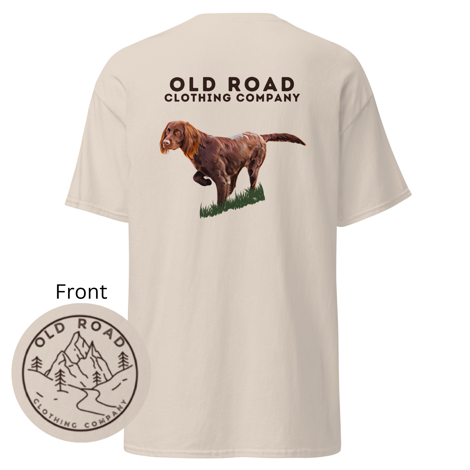 Brittany Dog Pointing | Working Brittany Spaniel Dog T Shirt | Pheasant Hunting T Shirt | Upland Hunting T Shirt | Mens Hunting T Shirt | Bird Hunting T Shirt product thumbnail image Brittany Dog Pointing | Working Brittany Spaniel Dog T Shirt | Pheasant Hunting T Shirt | Upland Hunting T Shirt | Mens Hunting T Shirt | Bird Hunting T Shirt product thumbnail image