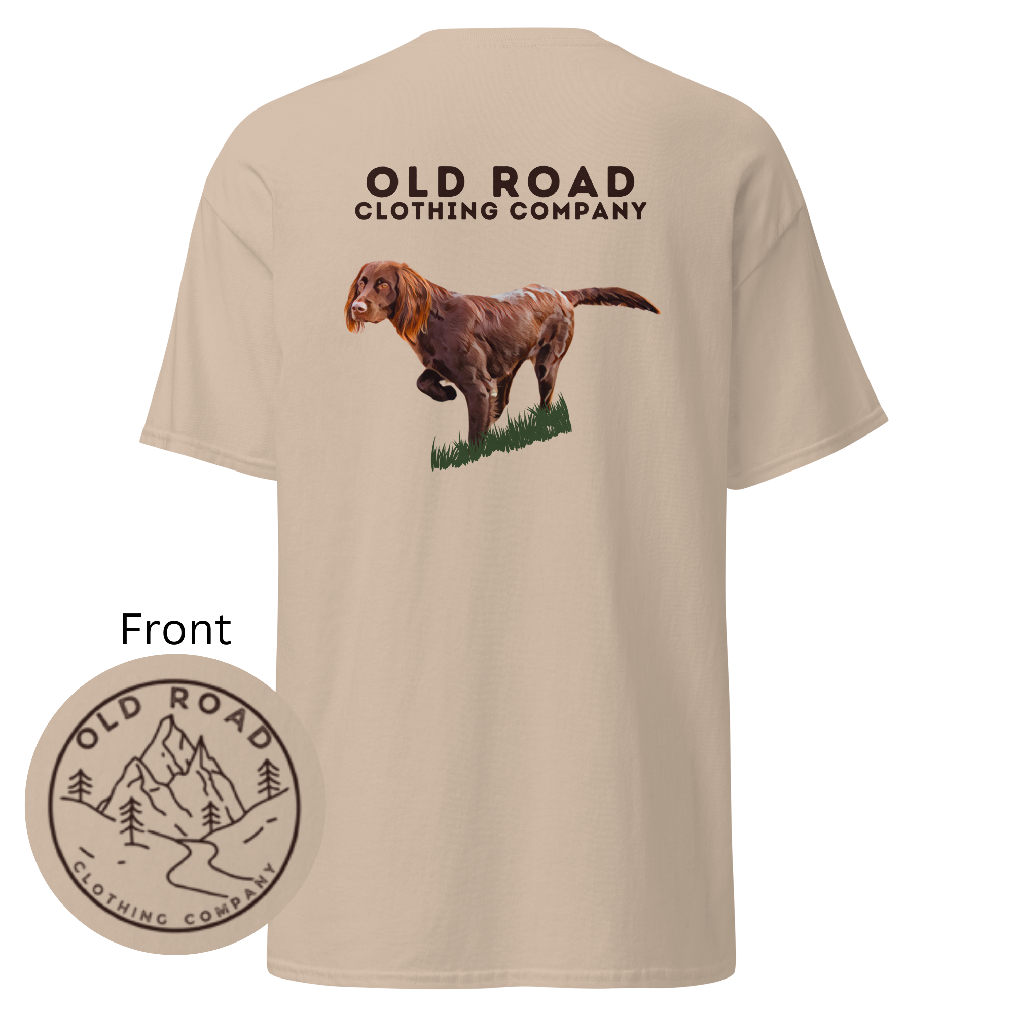 Brittany Dog Pointing | Working Brittany Spaniel Dog T Shirt | Pheasant Hunting T Shirt | Upland Hunting T Shirt | Mens Hunting T Shirt | Bird Hunting T Shirt product thumbnail image Brittany Dog Pointing | Working Brittany Spaniel Dog T Shirt | Pheasant Hunting T Shirt | Upland Hunting T Shirt | Mens Hunting T Shirt | Bird Hunting T Shirt product thumbnail image