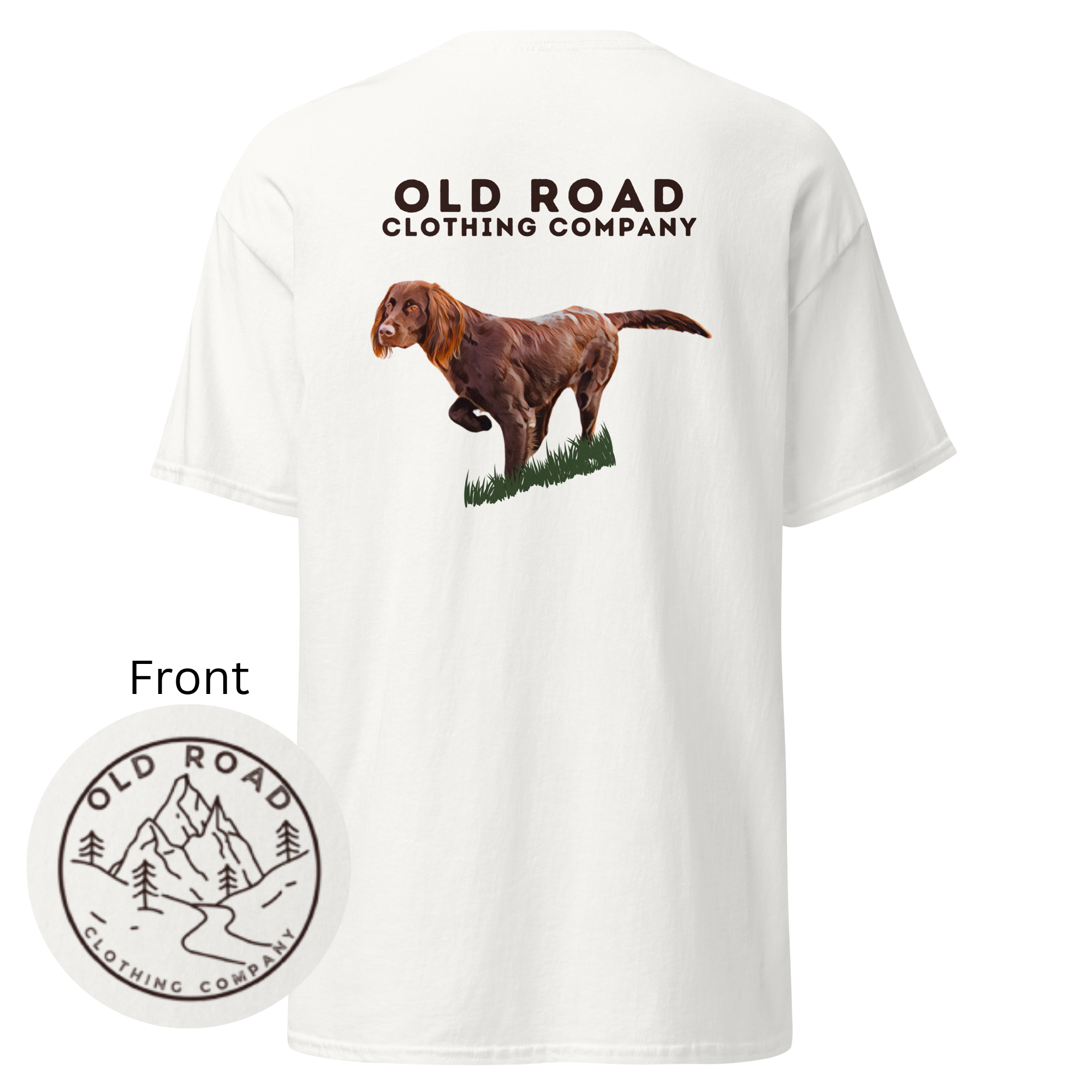 Brittany Dog Pointing | Working Brittany Spaniel Dog T Shirt | Pheasant Hunting T Shirt | Upland Hunting T Shirt | Mens Hunting T Shirt | Bird Hunting T Shirt product thumbnail image Brittany Dog Pointing | Working Brittany Spaniel Dog T Shirt | Pheasant Hunting T Shirt | Upland Hunting T Shirt | Mens Hunting T Shirt | Bird Hunting T Shirt product thumbnail image