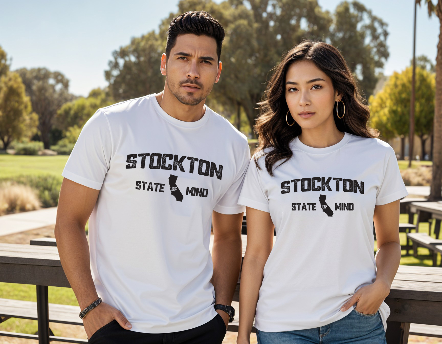 Stockton State Of Mind Vintage T-Shirt product thumbnail image