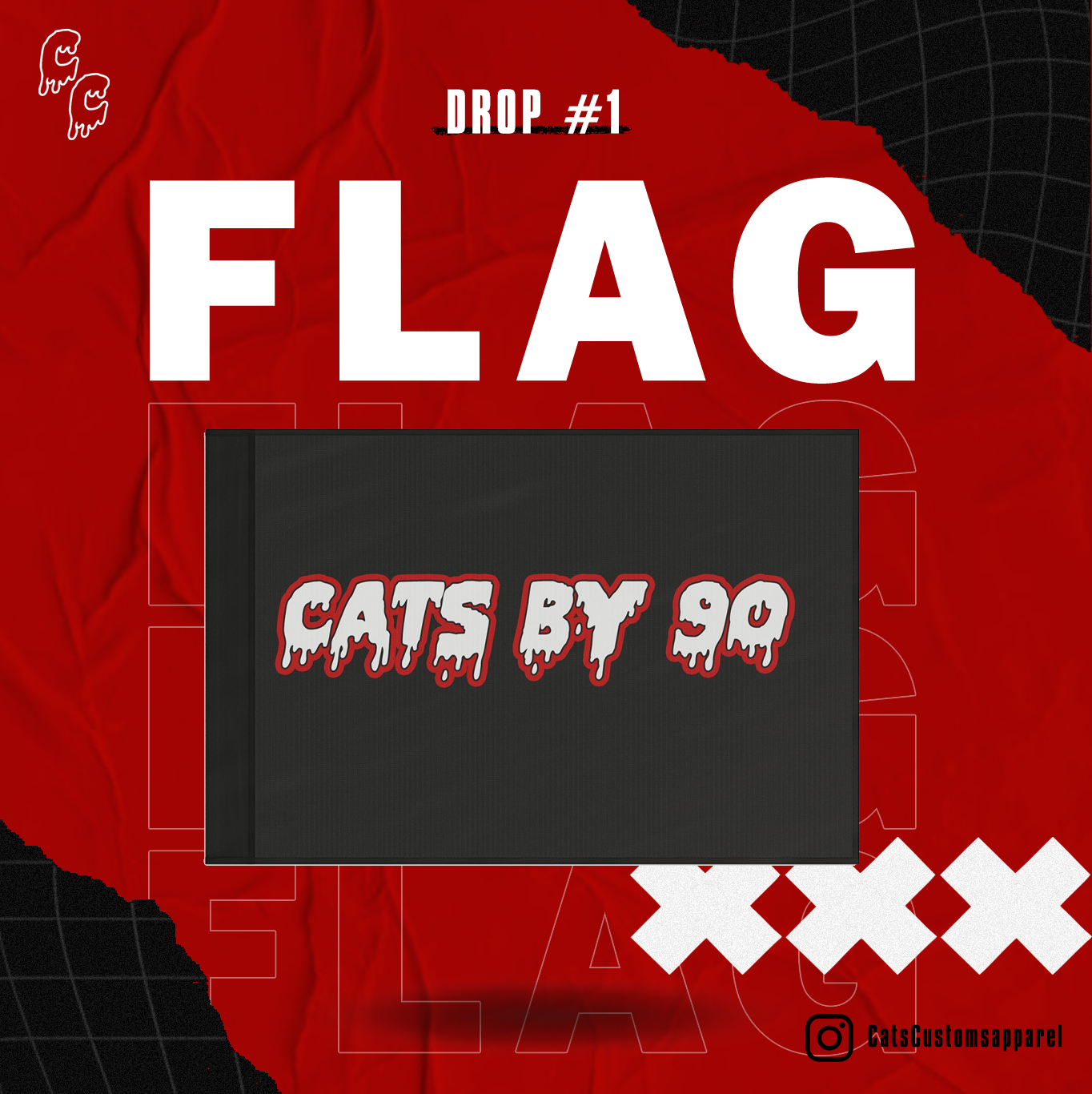 Cats By 90 Flag product thumbnail image Cats By 90 Flag product thumbnail image