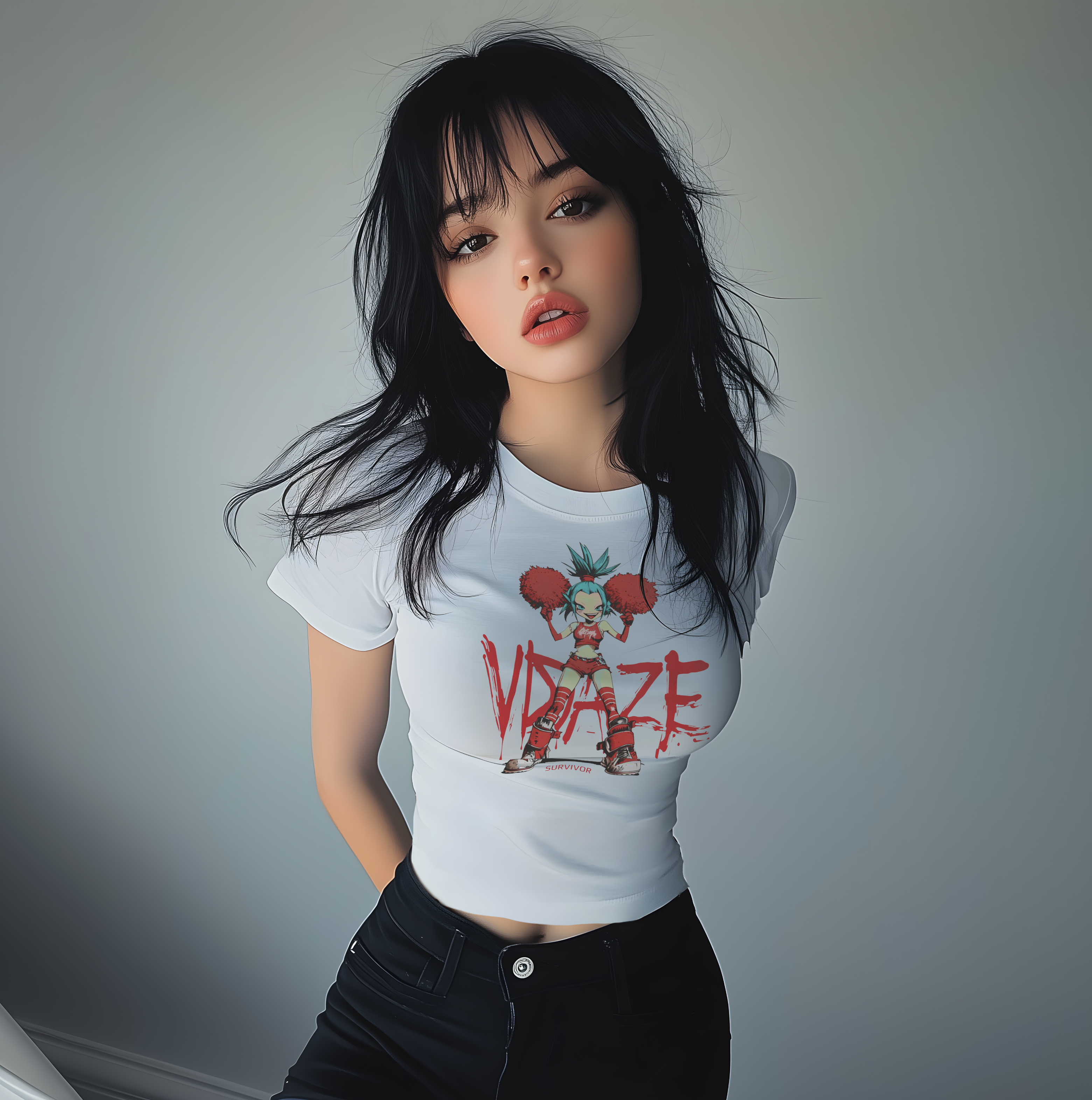 VDAZE SURVIVOR Women's Baby Tee product thumbnail image