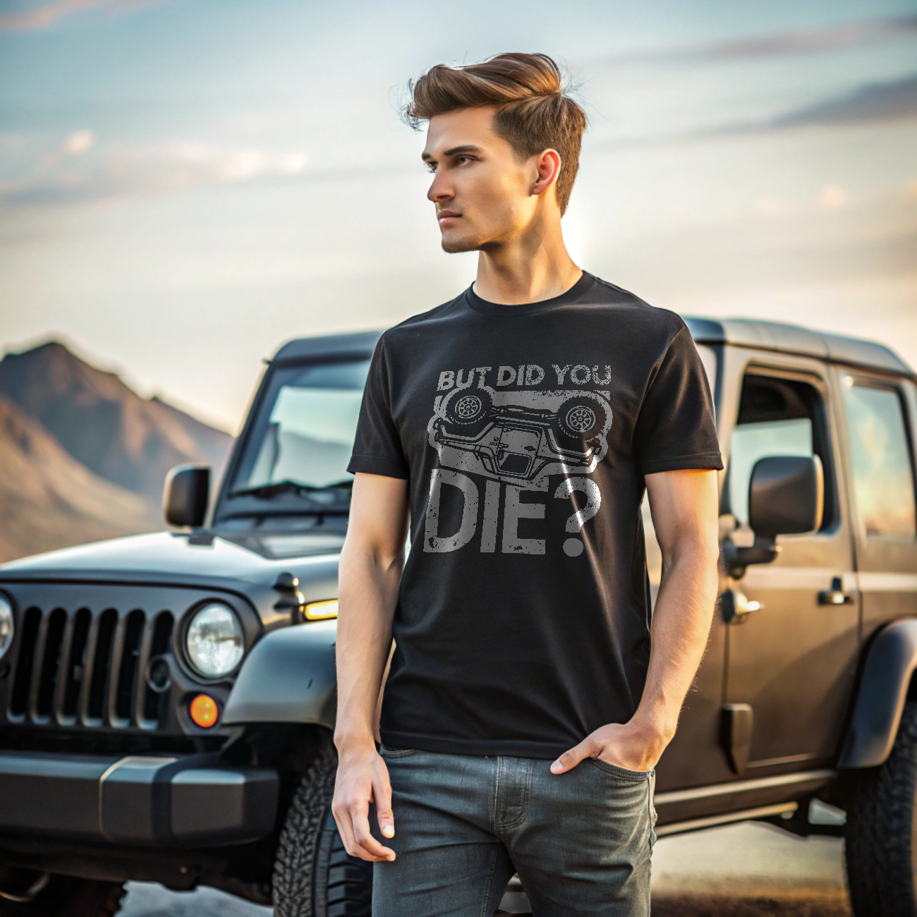 Off-Road Adventure Tee BUT DID YOU DIE Funny Jeep T-Shirt product thumbnail image