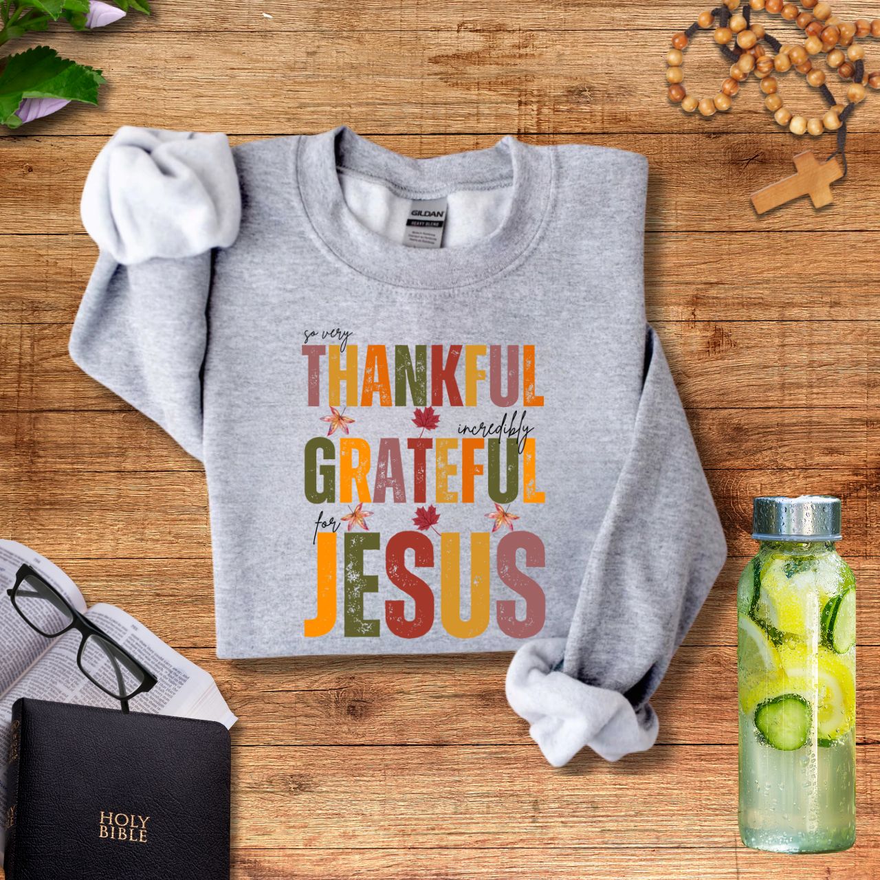 So Very Thankful For Jesus Sweatshirt product thumbnail image So Very Thankful For Jesus Sweatshirt product thumbnail image