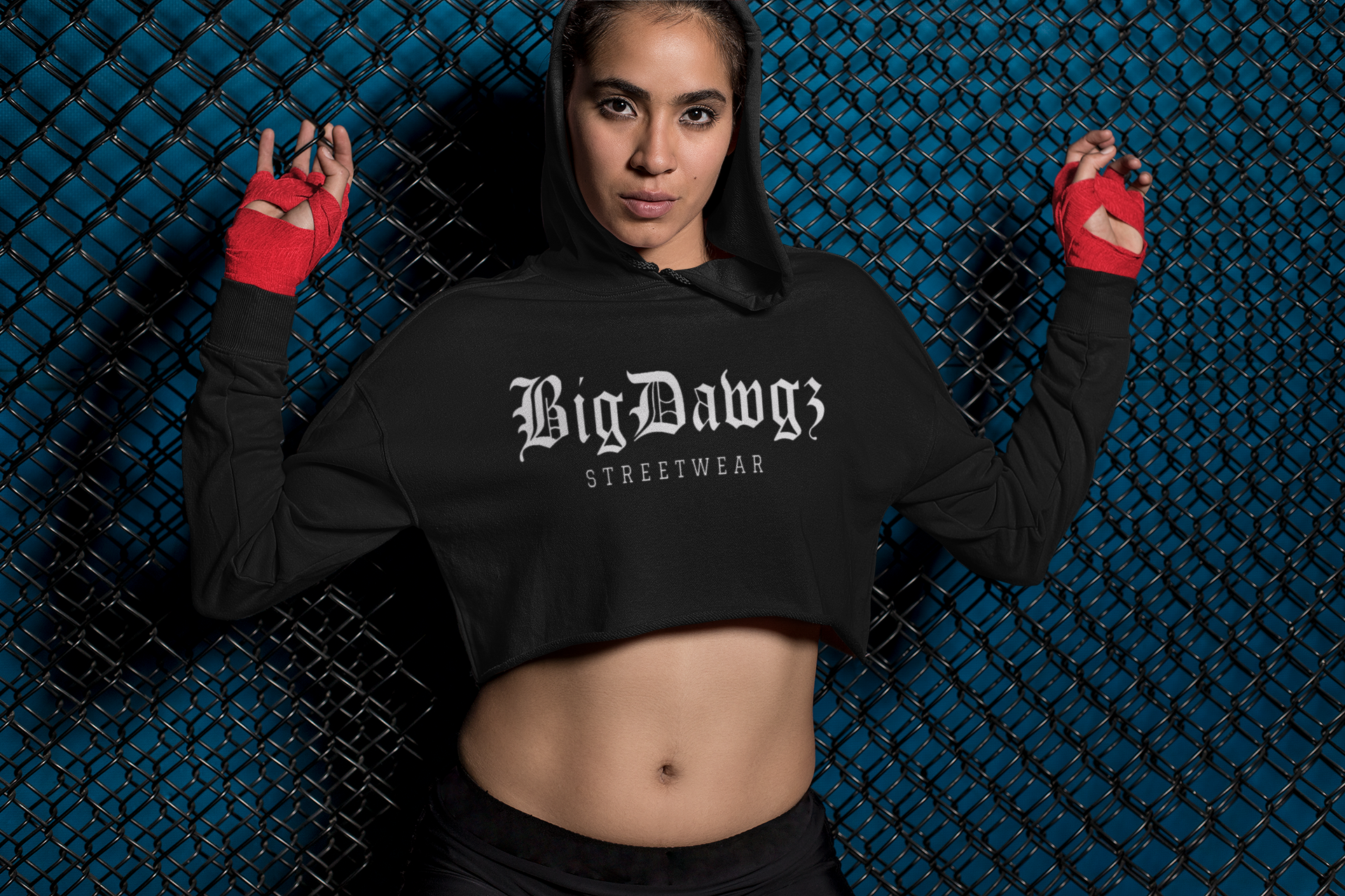 Big Dawgz Streetwear Women’s Cropped Hoodie product thumbnail image