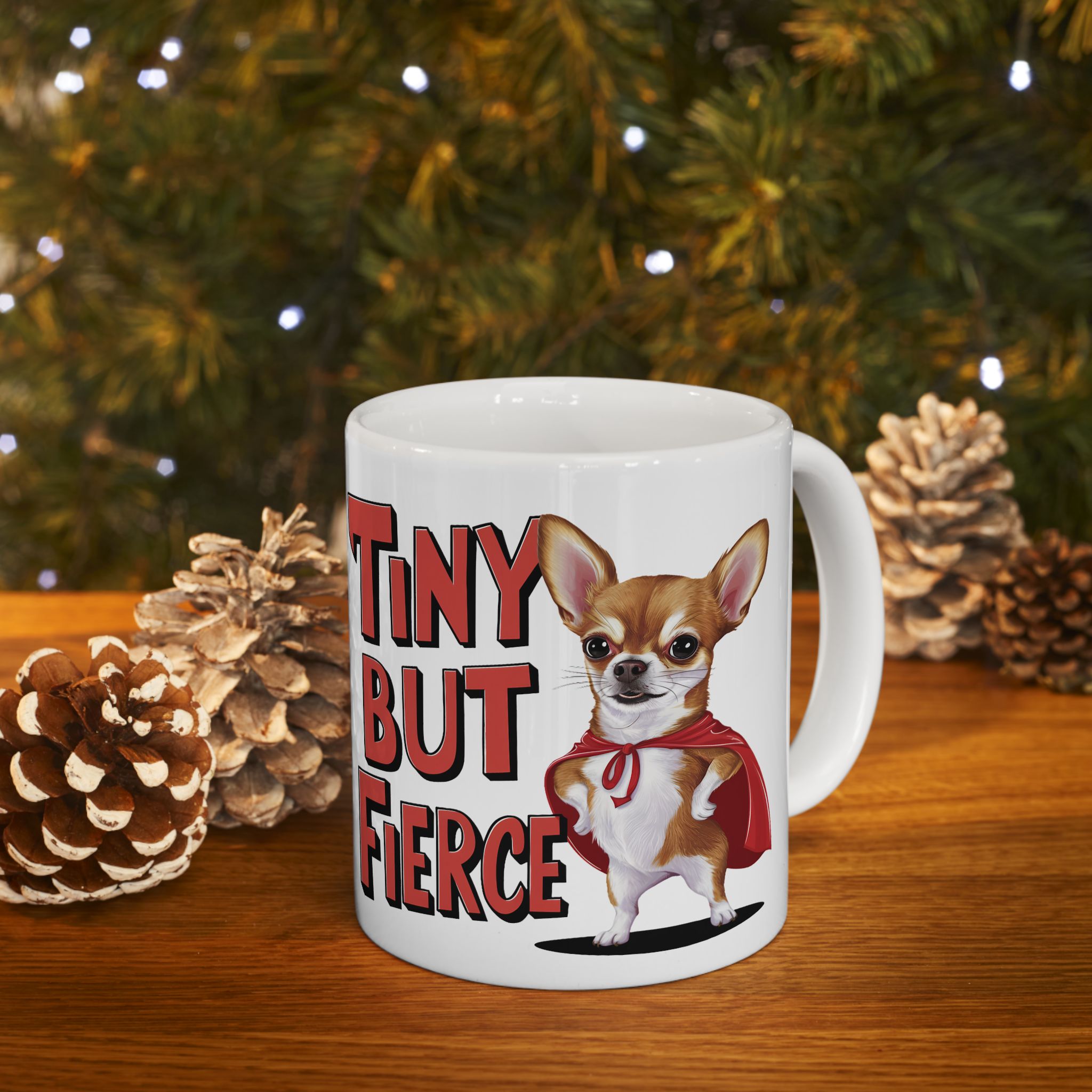 Tiny But Fierce – Super Pup Mug 🐾☕ product thumbnail image Tiny But Fierce – Super Pup Mug 🐾☕ product thumbnail image