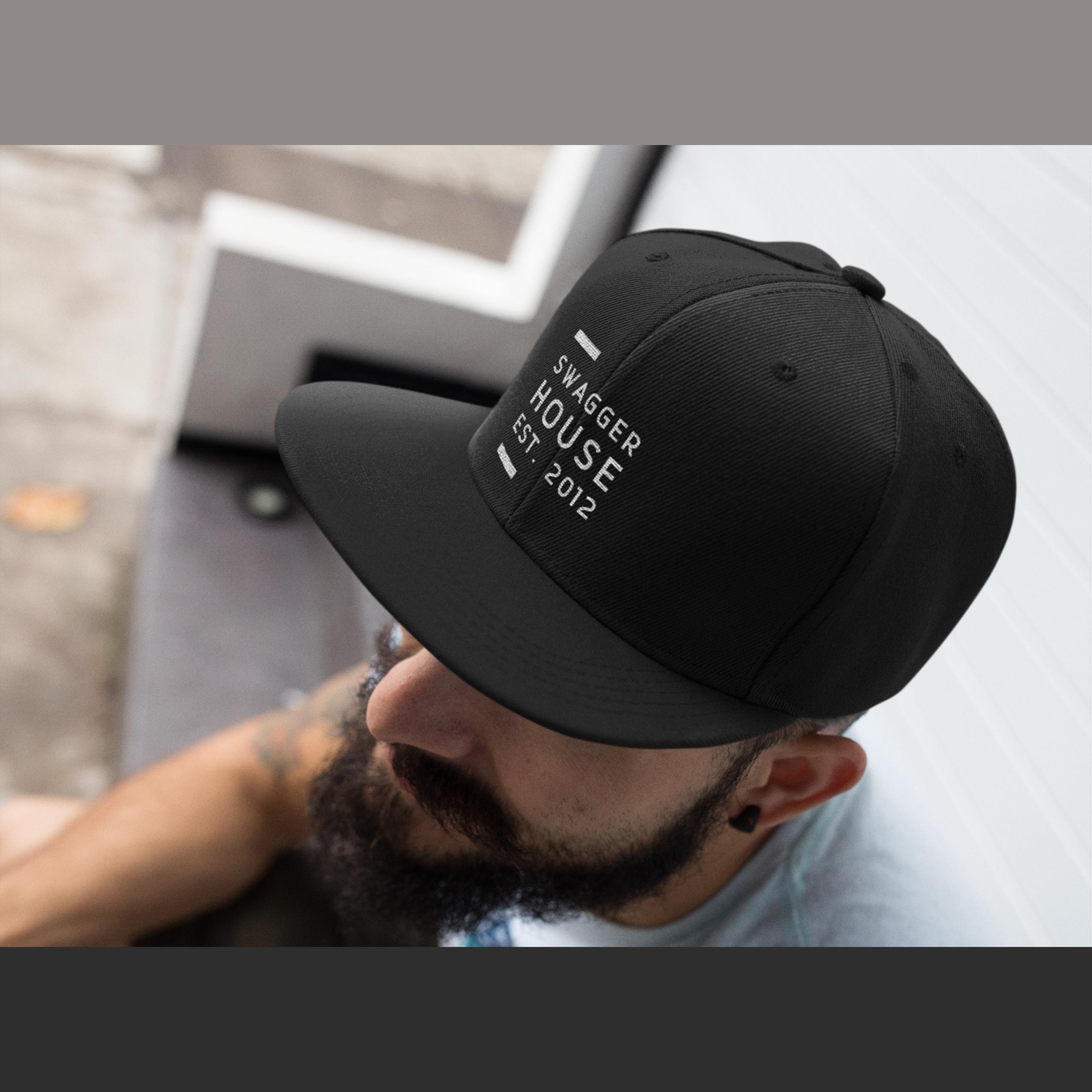 B-Boy Flat Bill SwaggerHouse Snapback B-Boy Flat Bill SwaggerHouse Snapback