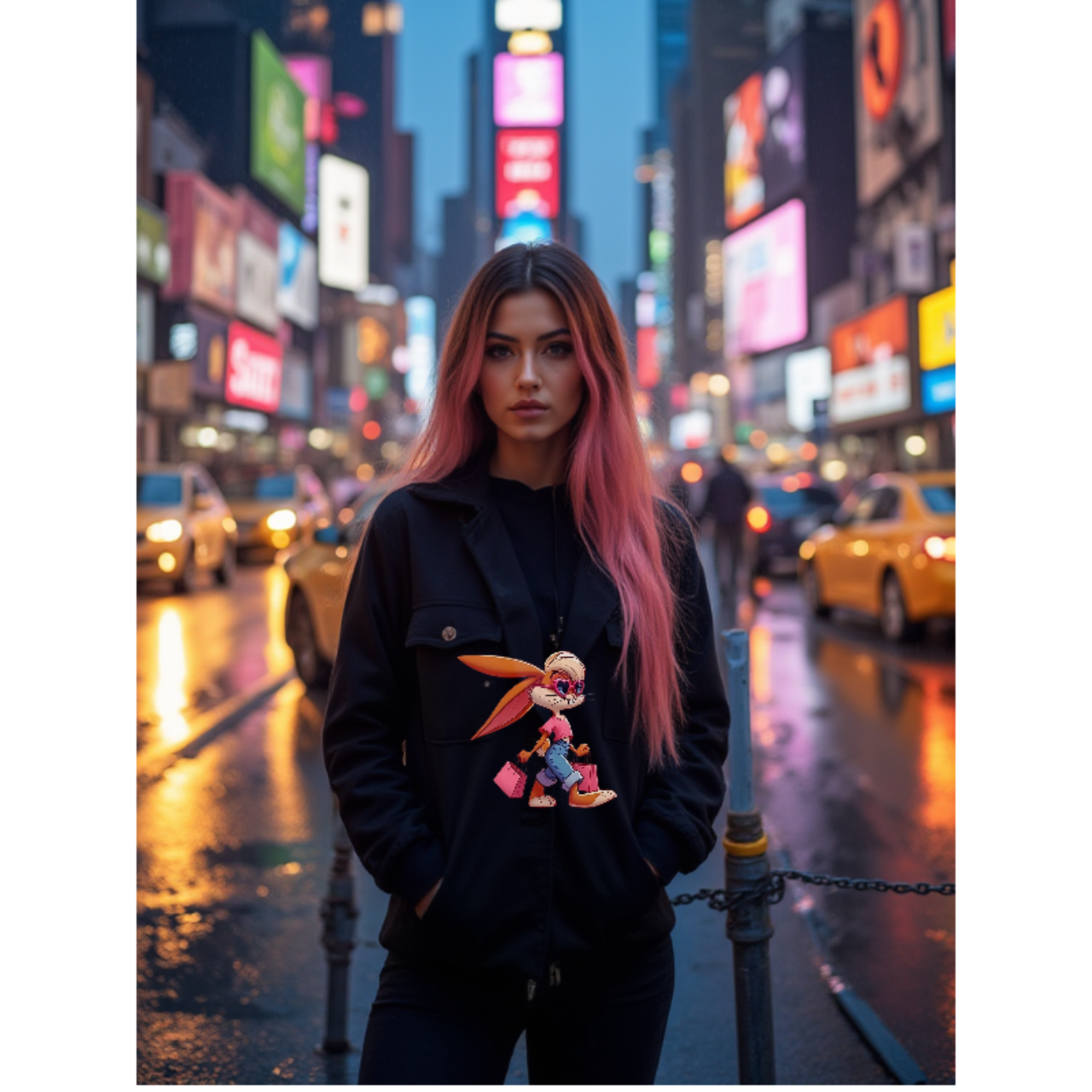 Black "Stay True" Hooded Sweatshirt product thumbnail image