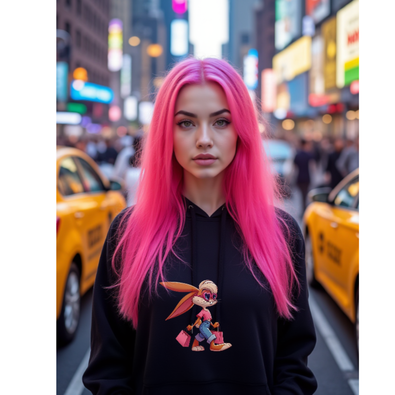 Black "Stay True" Hooded Sweatshirt