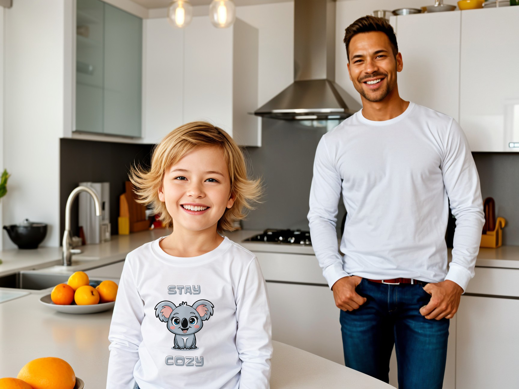 "Stay Cozy" Kids' Koala T-Shirt product thumbnail image