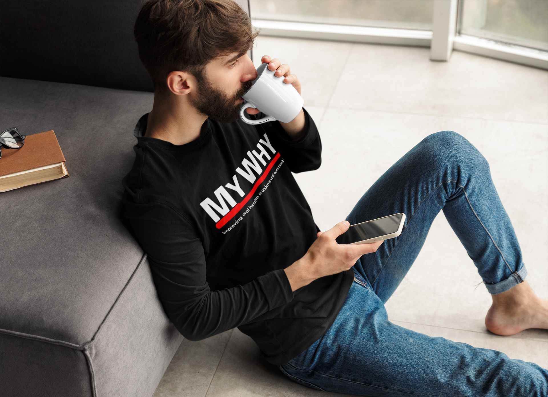 MY WHY Unisex Jersey Long Sleeve Tee product thumbnail image MY WHY Unisex Jersey Long Sleeve Tee product thumbnail image