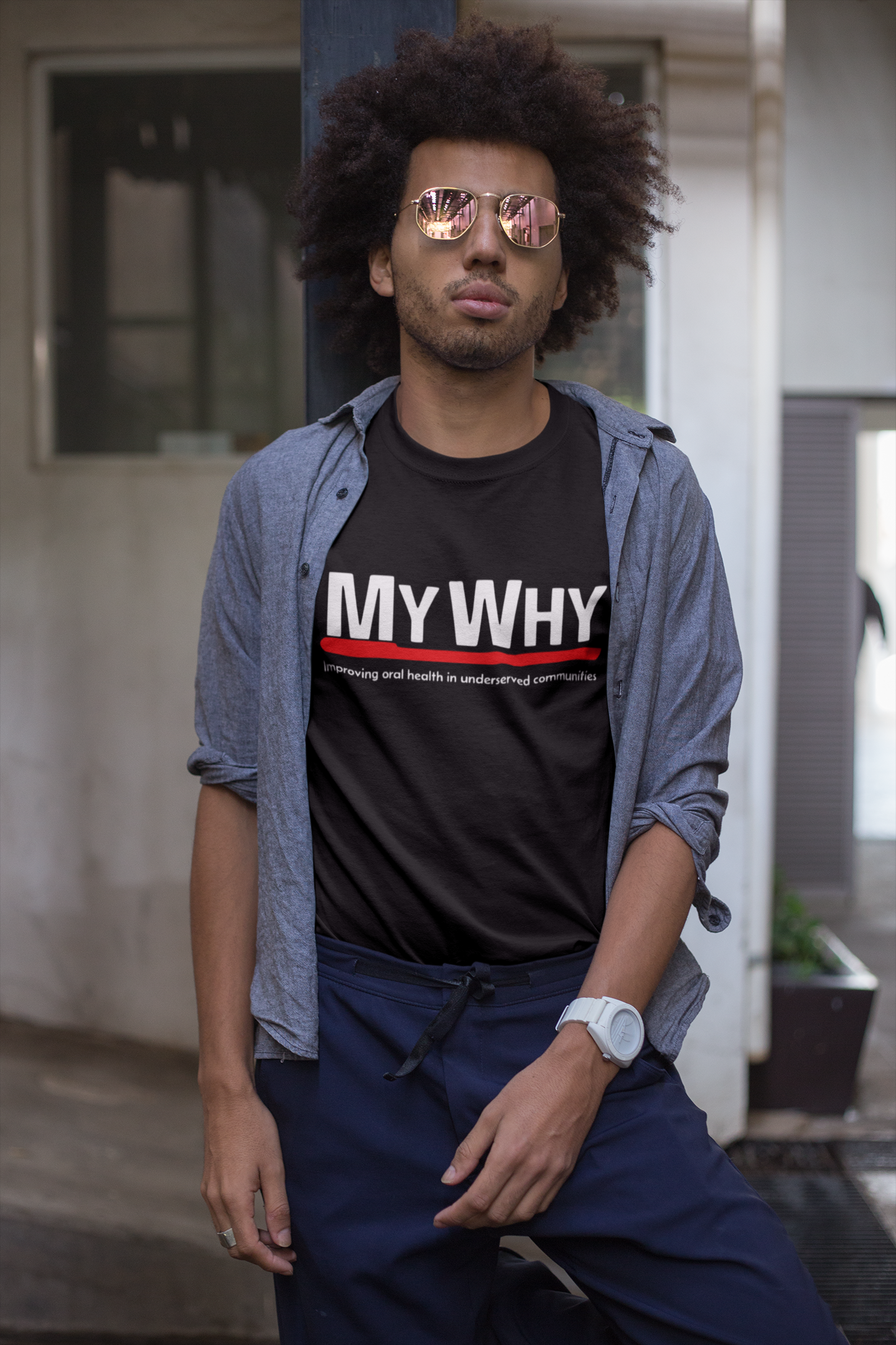 MY WHY Unisex Triblend Tee product thumbnail image