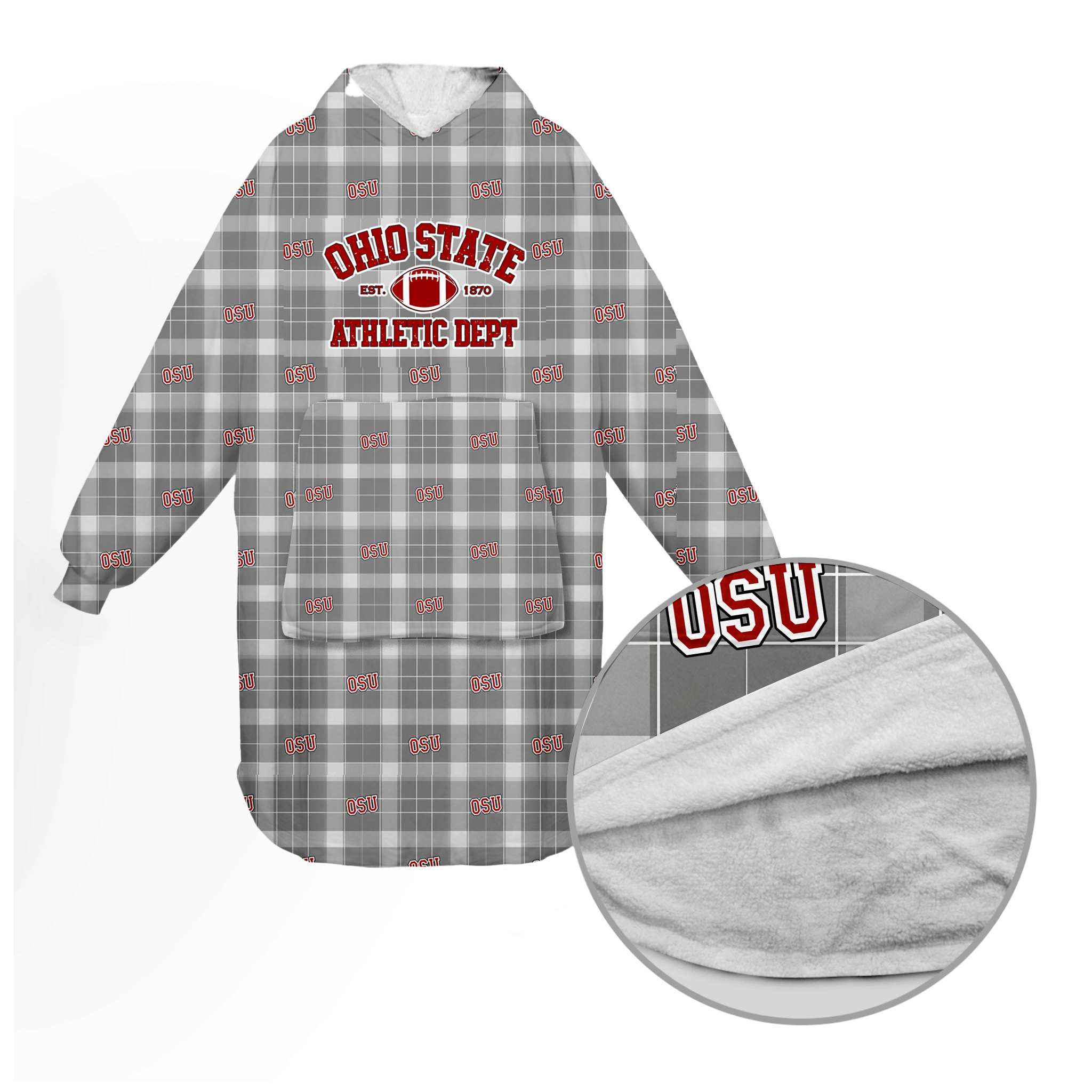 OSU Unisex Hooded Blanket OSU Unisex Hooded Blanket