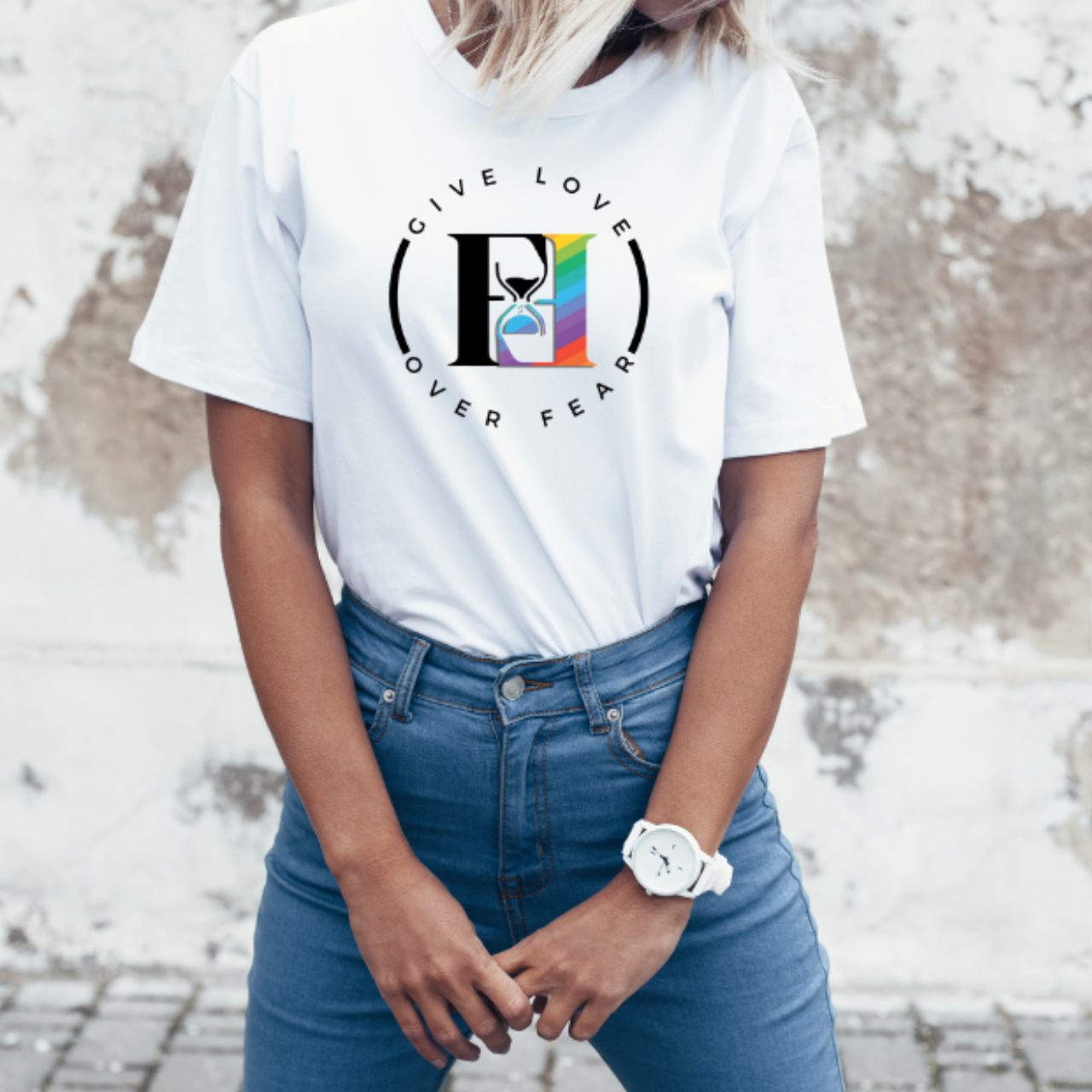 Unisex Tee: Focus Over Fear LGBTQ Community T-Shirt product thumbnail image Unisex Tee: Focus Over Fear LGBTQ Community T-Shirt product thumbnail image