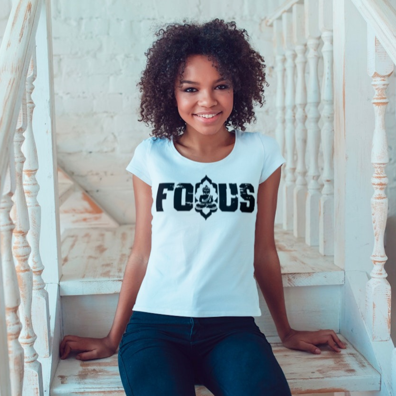 Yoga T-Shirt - Find Peace and Focus - Great Gift for Meditation Enthusiasts product thumbnail image Yoga T-Shirt - Find Peace and Focus - Great Gift for Meditation Enthusiasts product thumbnail image