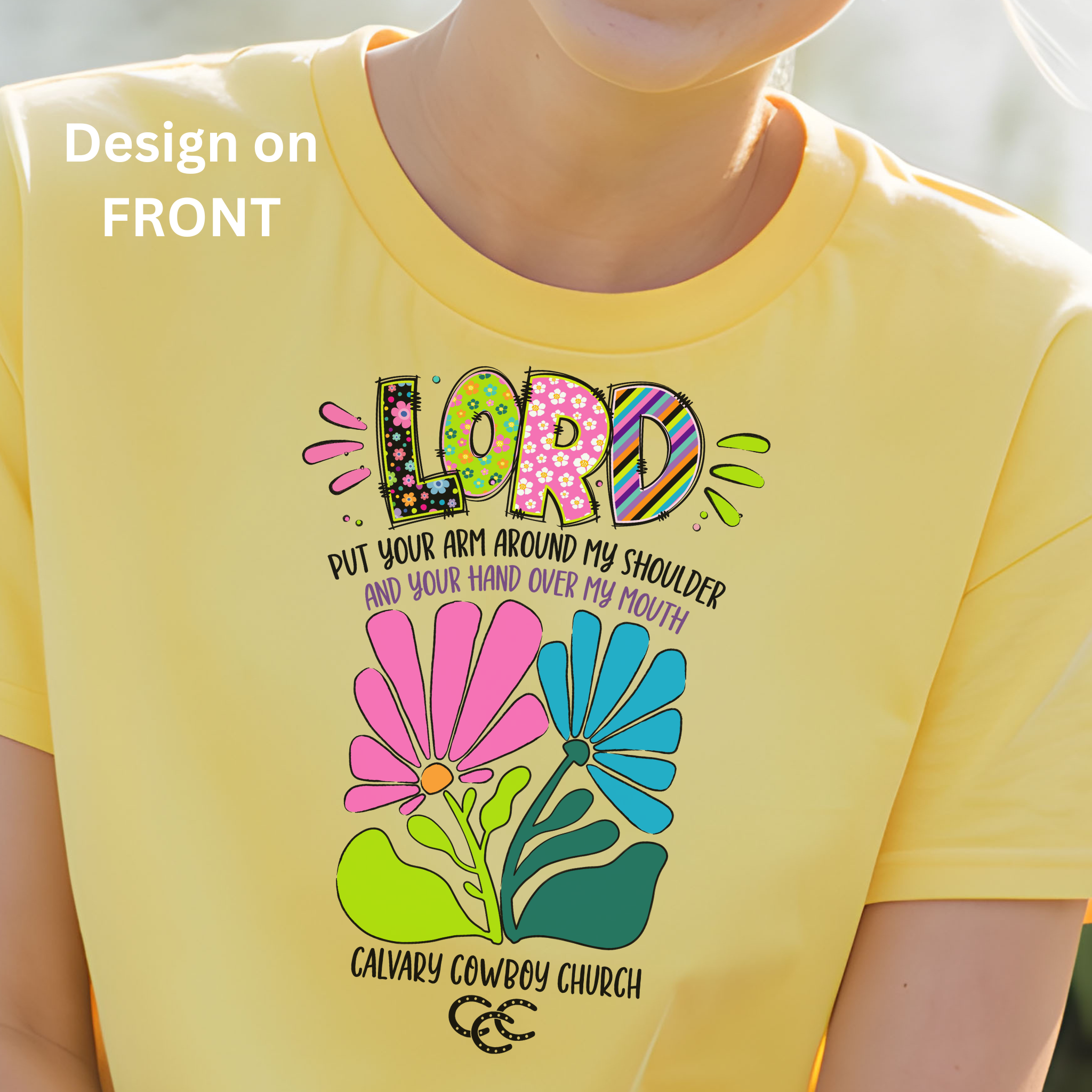 Lord Put Your Arm Around My Shoulder Funny Christian Shirt | Design on FRONT | Bella & Canvas 3001 Shirt Lord Put Your Arm Around My Shoulder Funny Christian Shirt | Design on FRONT | Bella & Canvas 3001 Shirt