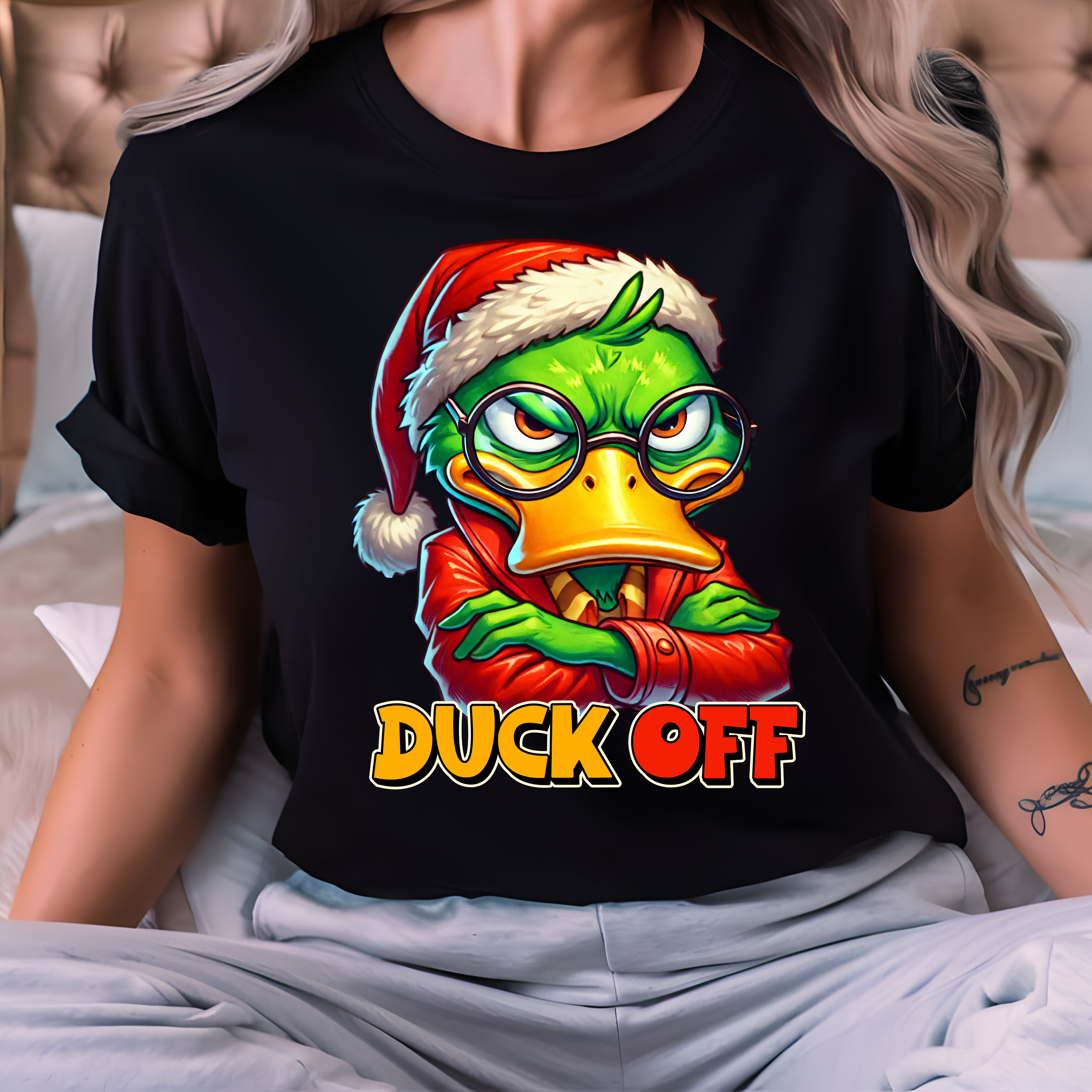 T-Shirt - DUCK OFF Funny Graphic Tee product thumbnail image