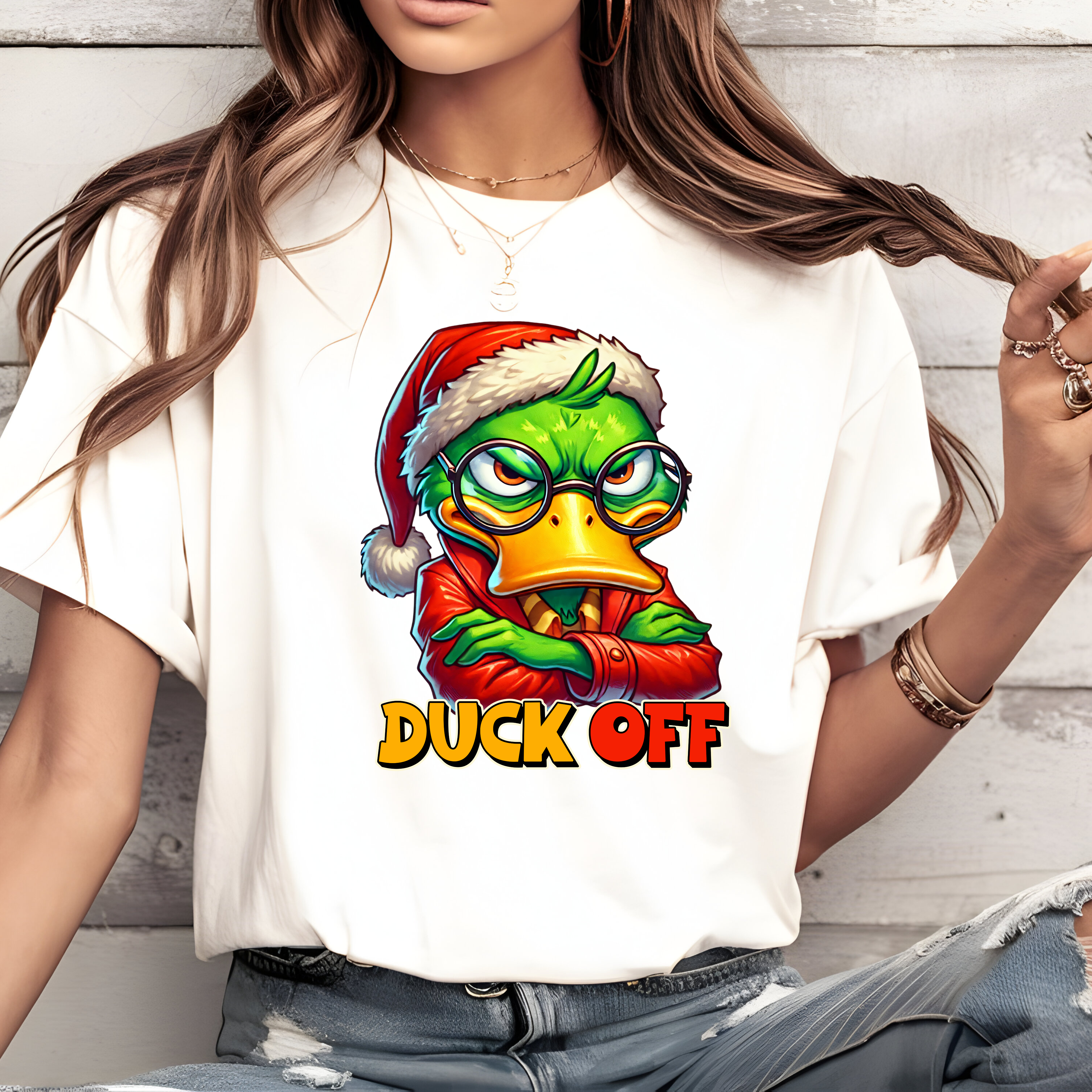 T-Shirt - DUCK OFF Funny Graphic Tee product thumbnail image
