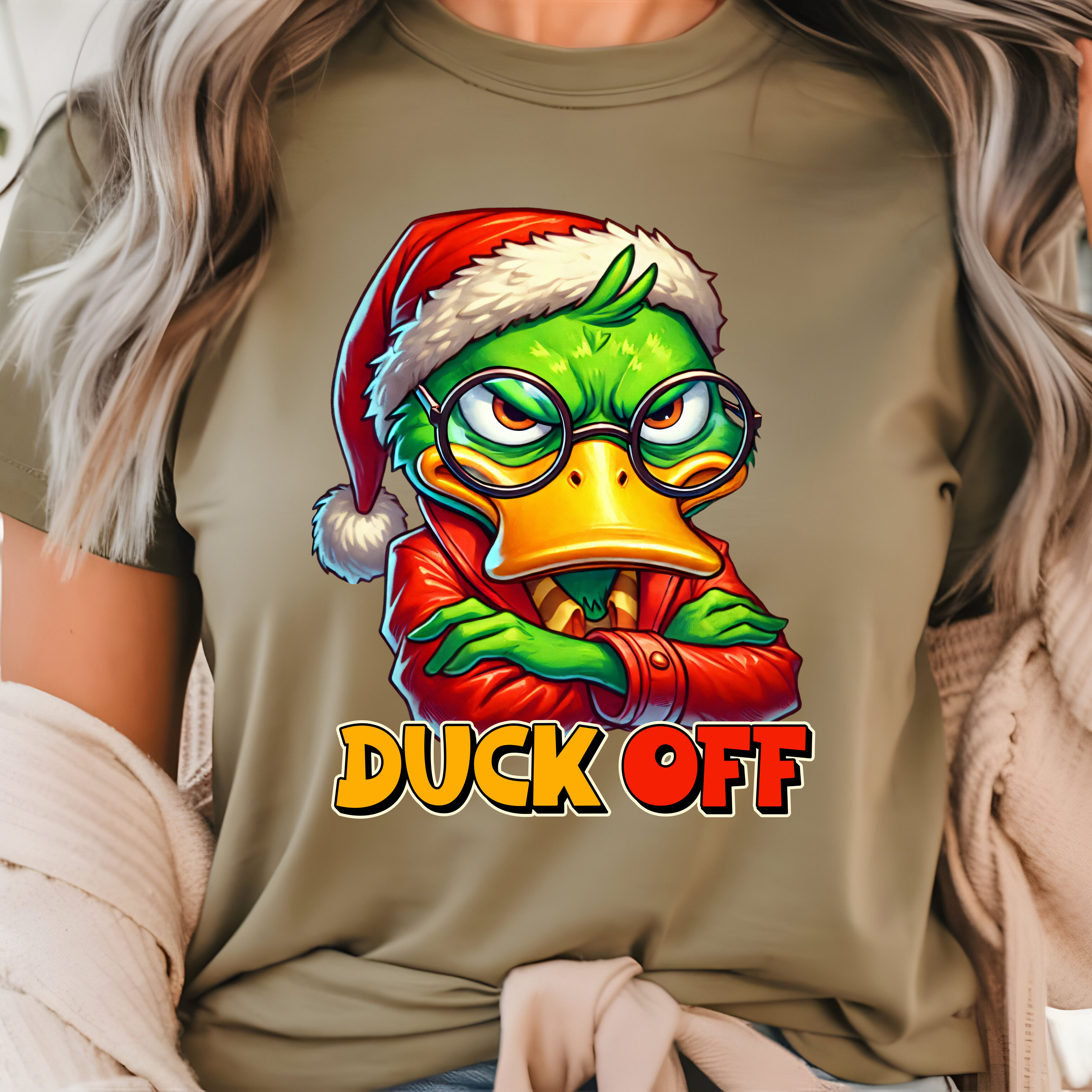 T-Shirt - DUCK OFF Funny Graphic Tee product thumbnail image