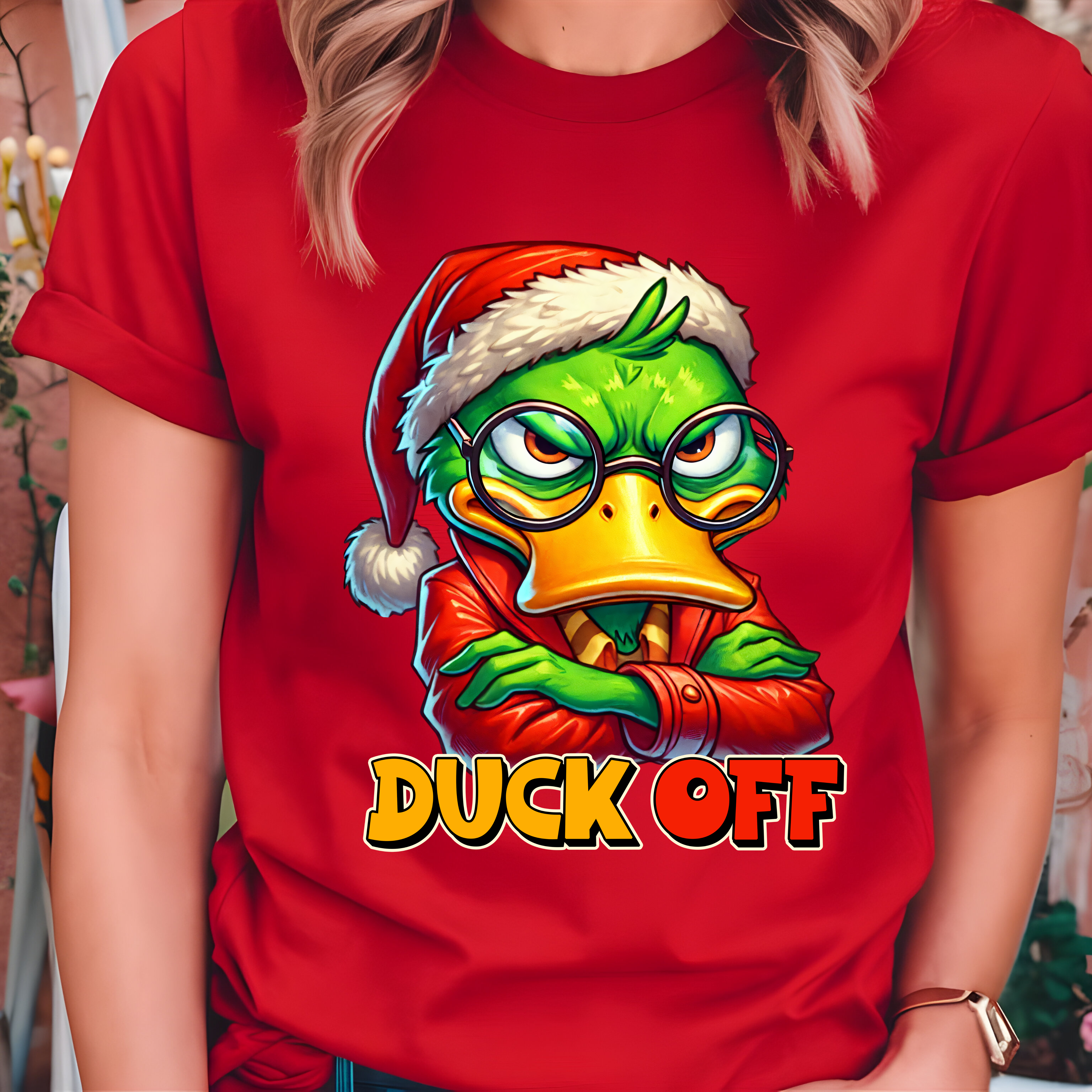 T-Shirt - DUCK OFF Funny Graphic Tee product thumbnail image