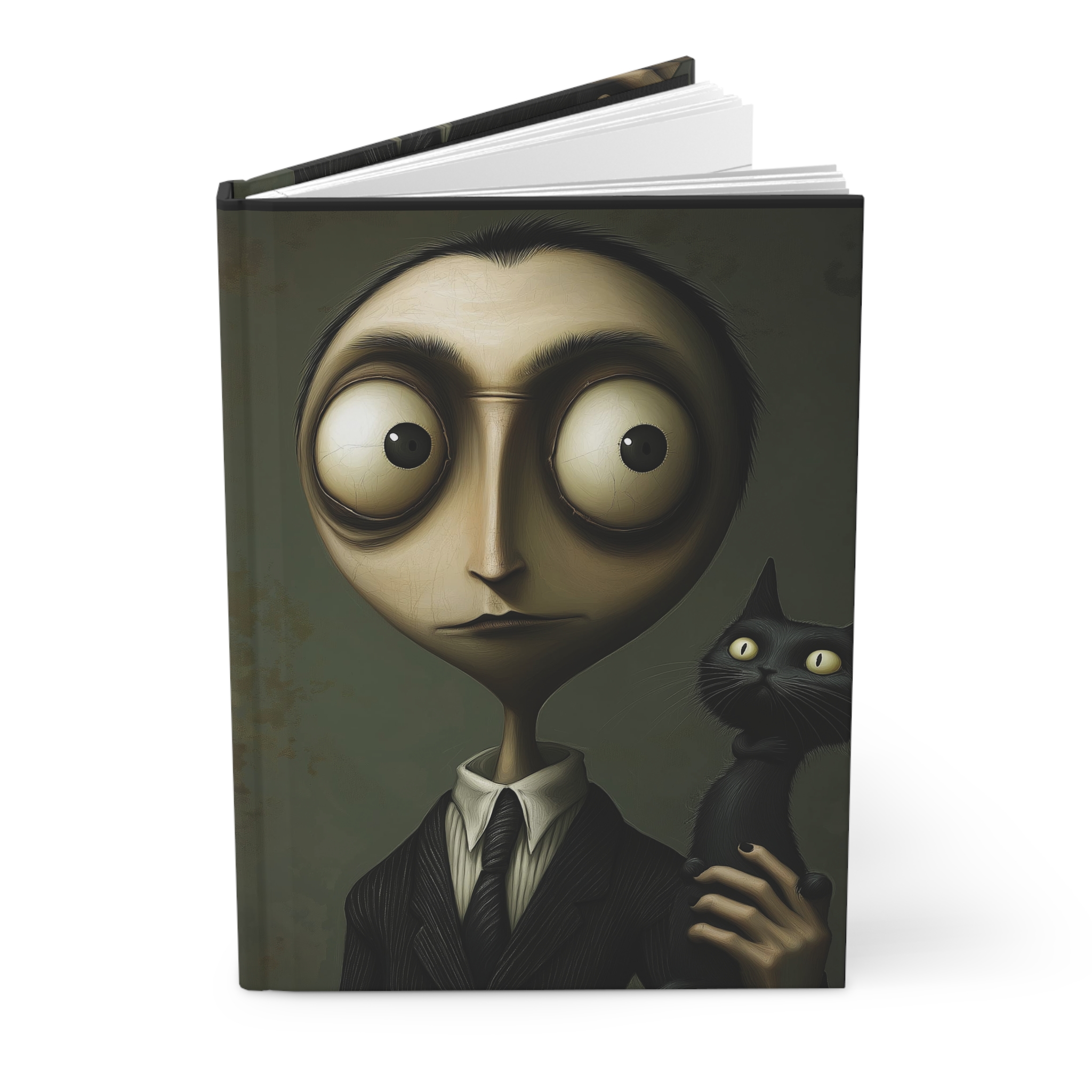Hardcover Journal, Thin Veil Obscura: Henry, Matte Notebook, Gothic Diary, Spooky Sketchbook, Creepy Notepad
