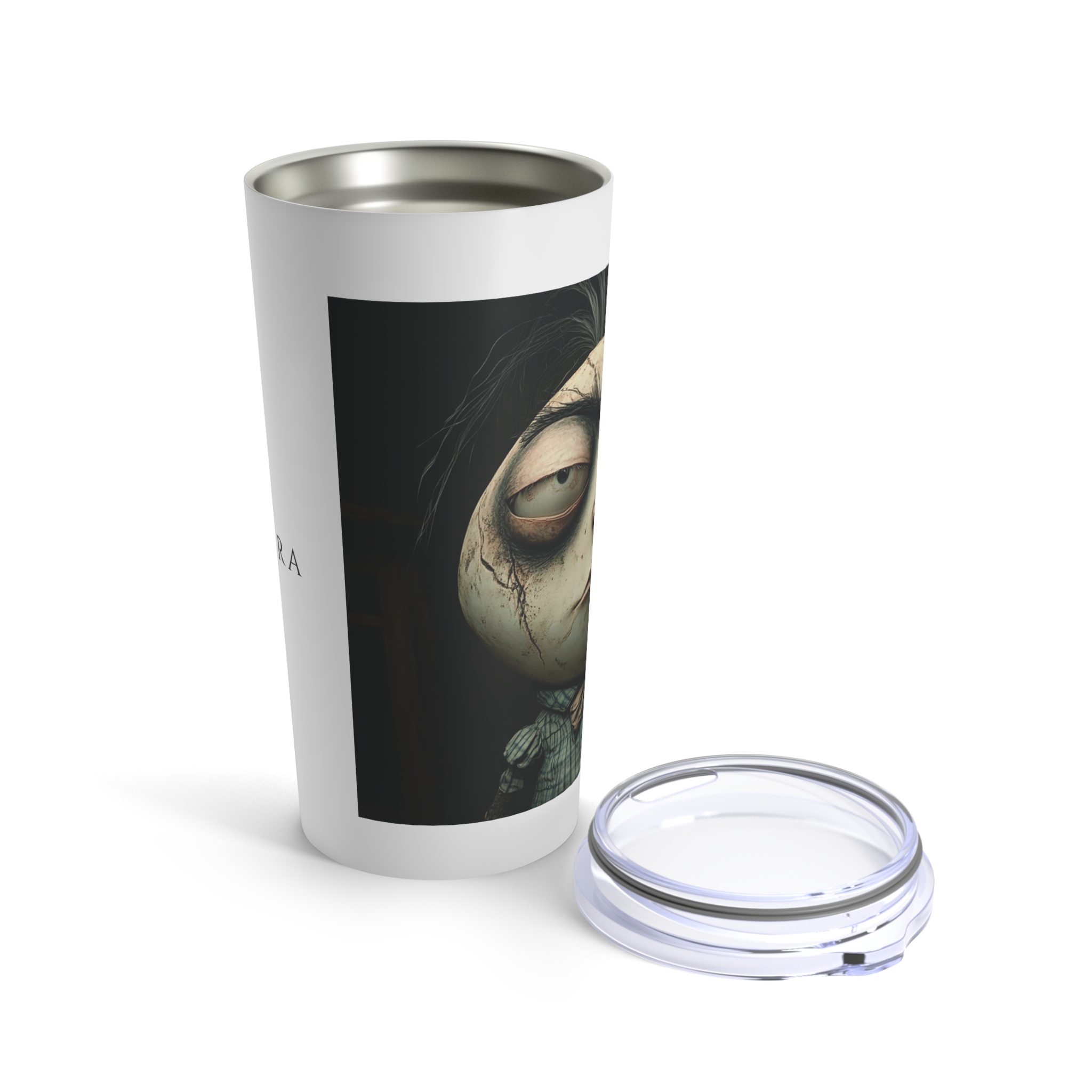 Tumbler 20oz - Thin Veil Obscura: Max, Travel Mug, Ghostly Design, Coffee Cup, Halloween Tumbler, Unique Gift product thumbnail image