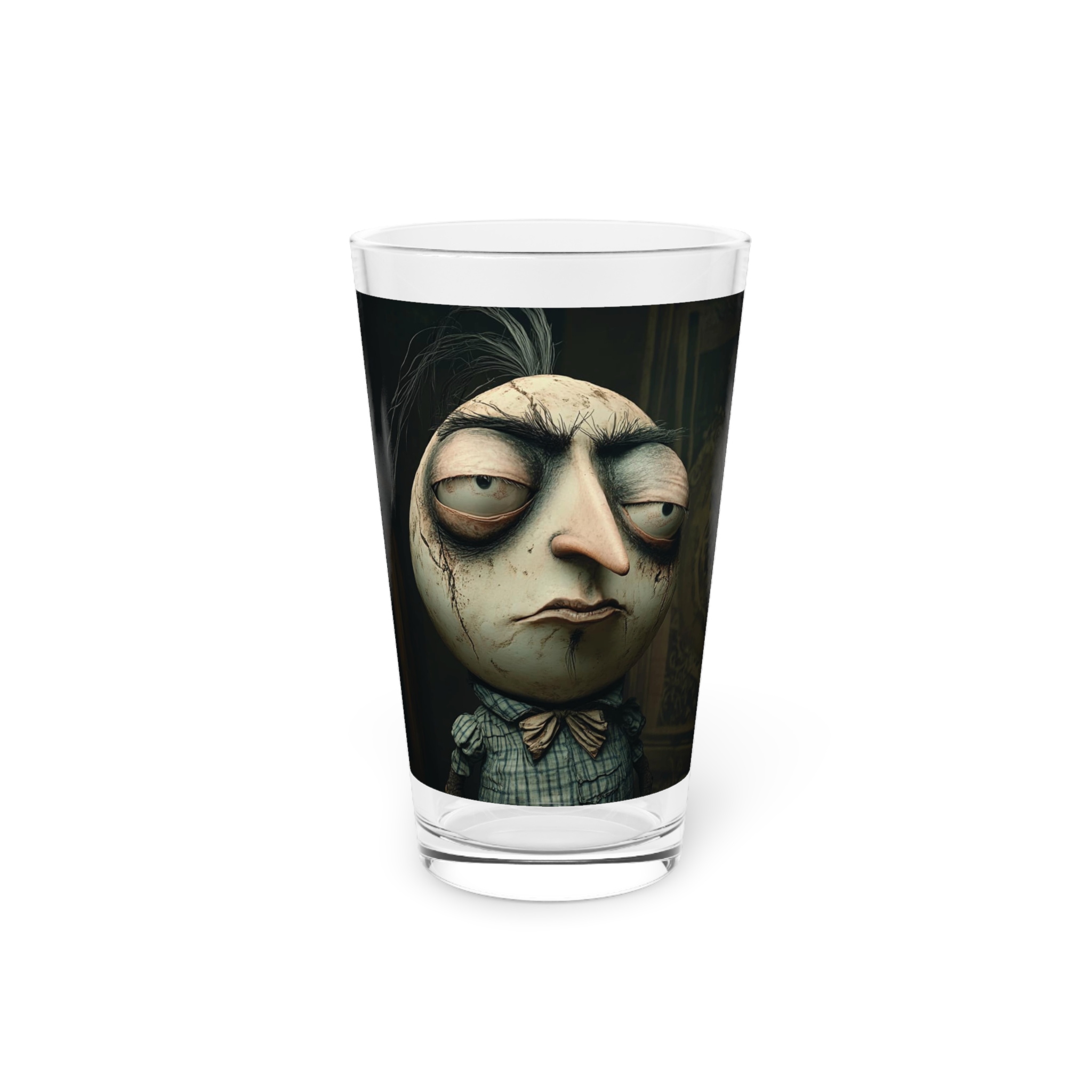 Pint Glass, Thin Veil Obscura Artwork, Home Decor, Barware, Unique Gift, Kitchen Accessories, Drinkware
