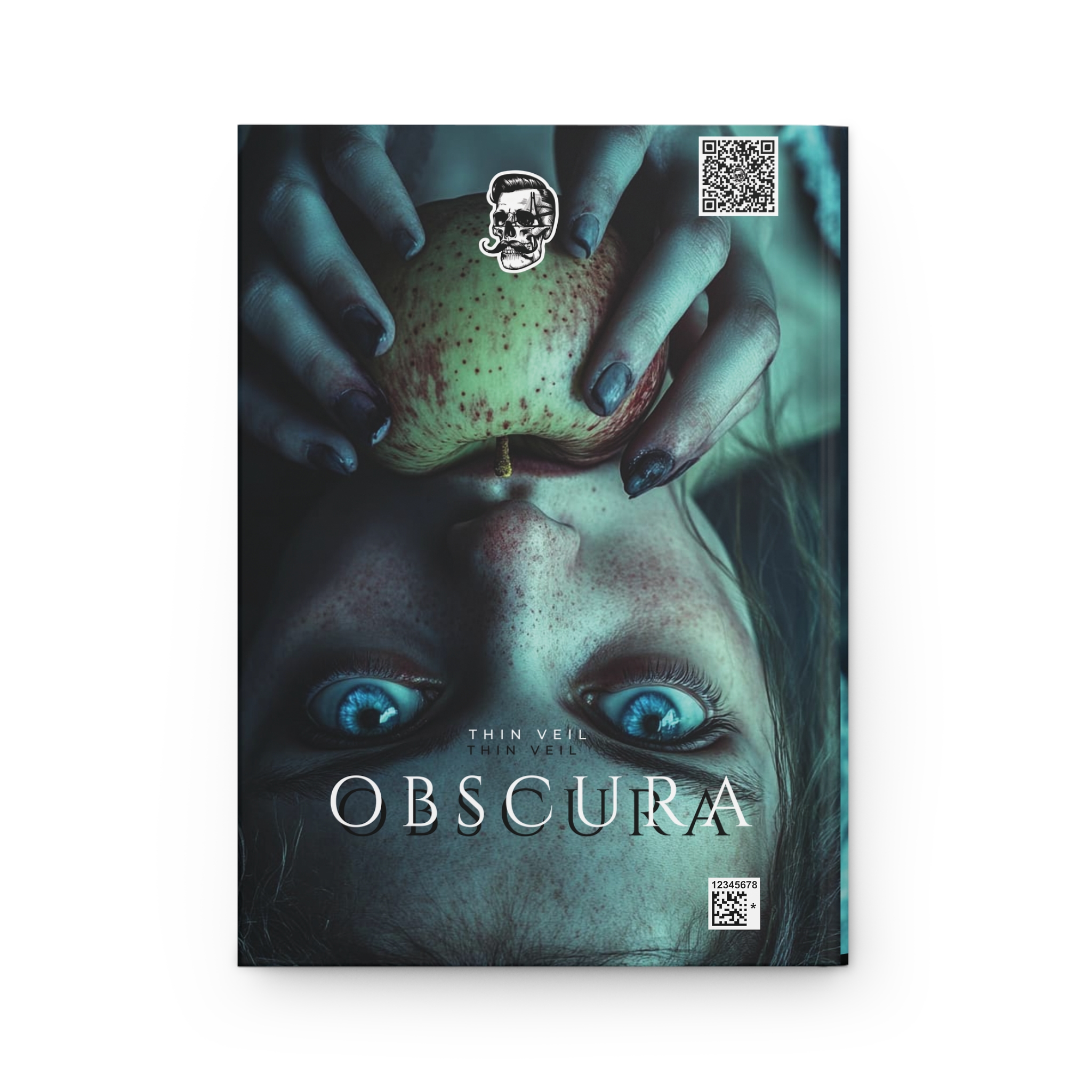 Hardcover Journal Matte, Thin Veil Obscura Collection works of CM Lisbony: EVE and the forbidden apple, diary notebook sketchbook planner product thumbnail image