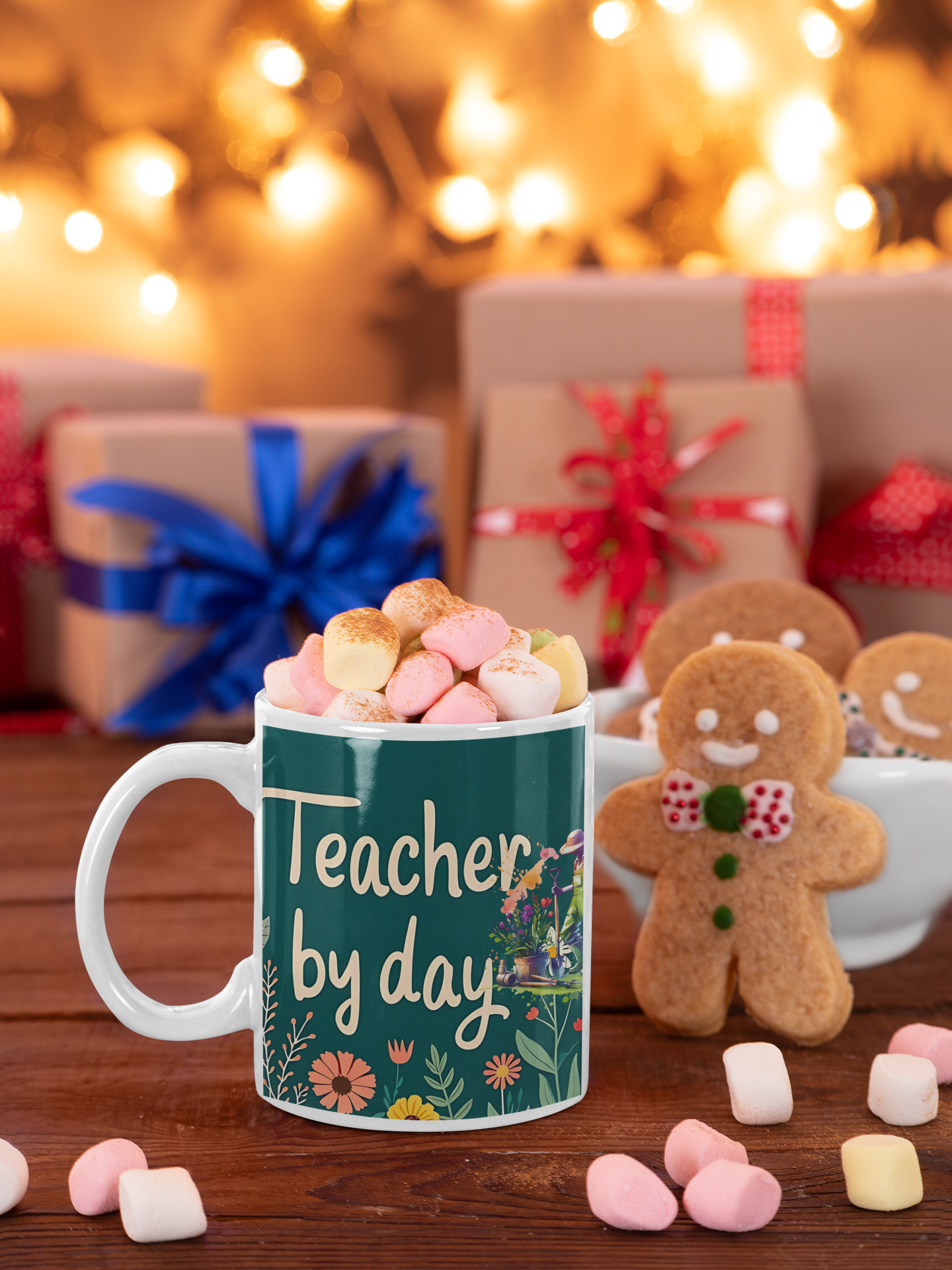 Teach by Day, Garden by Night – The Perfect Mug for Passionate Educators ,Ceramic Mug, (11oz, 15oz) product thumbnail image