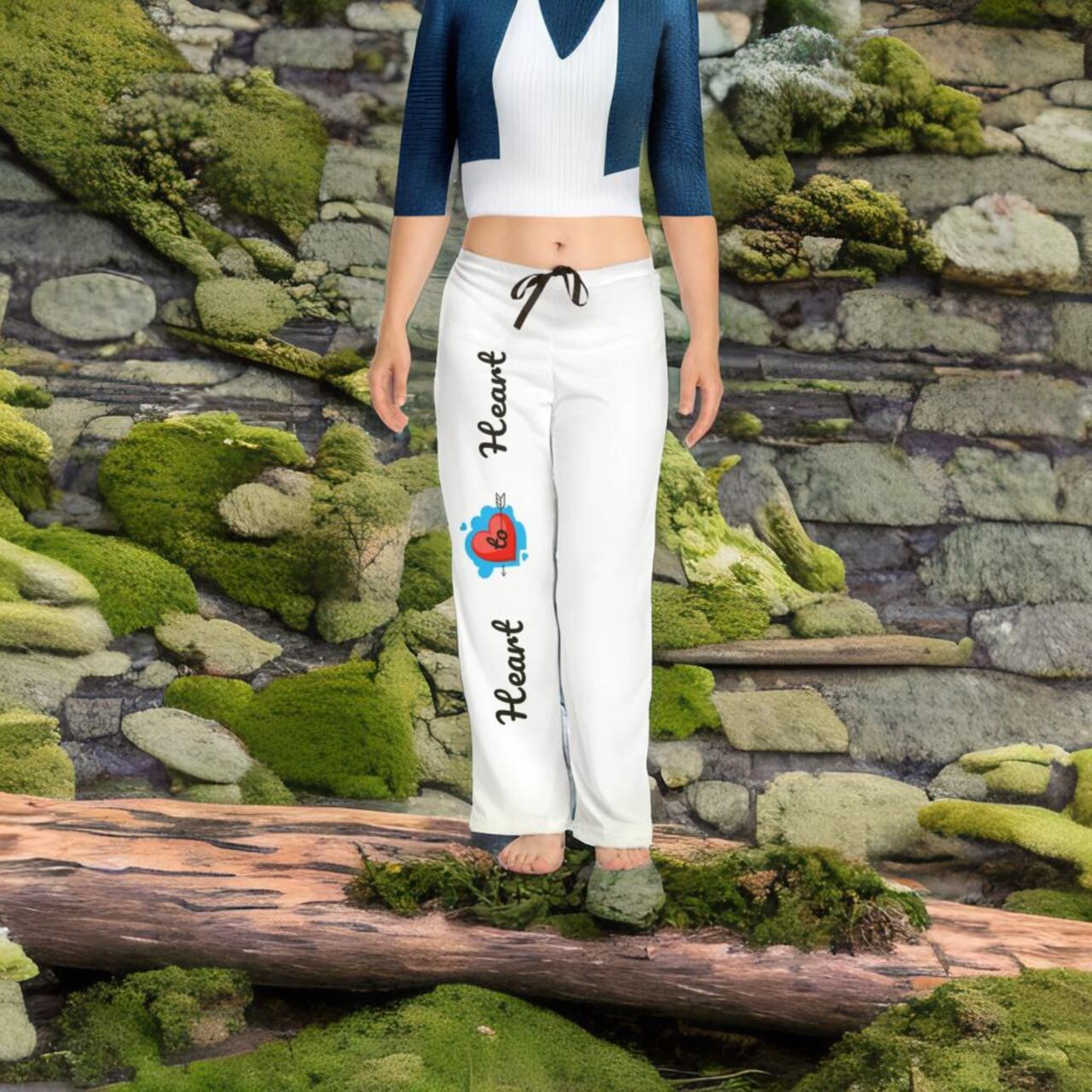 Heart to Heart Women's Pajama Pants (AOP)