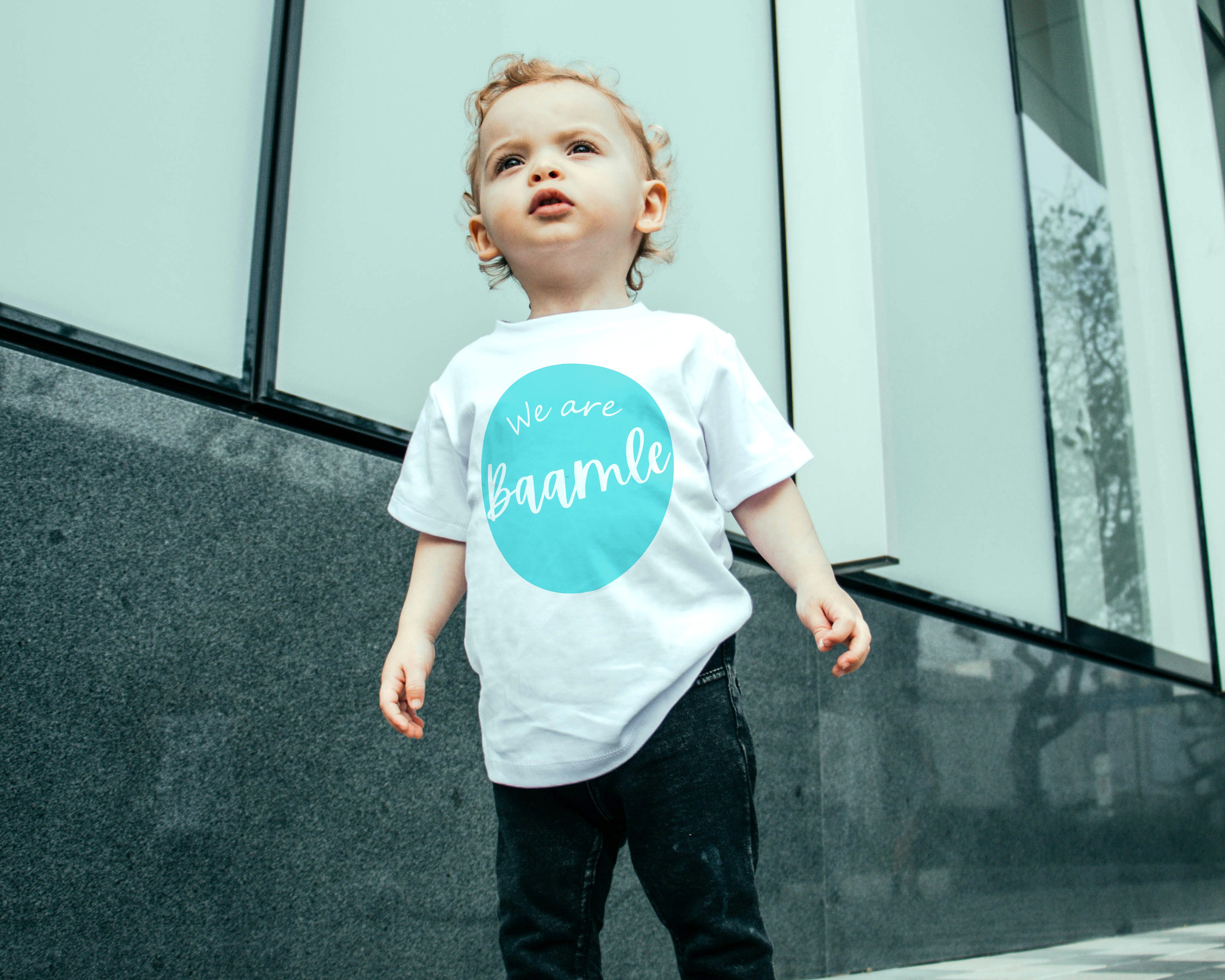 Unisex kids We are Baamle  t-shirt
