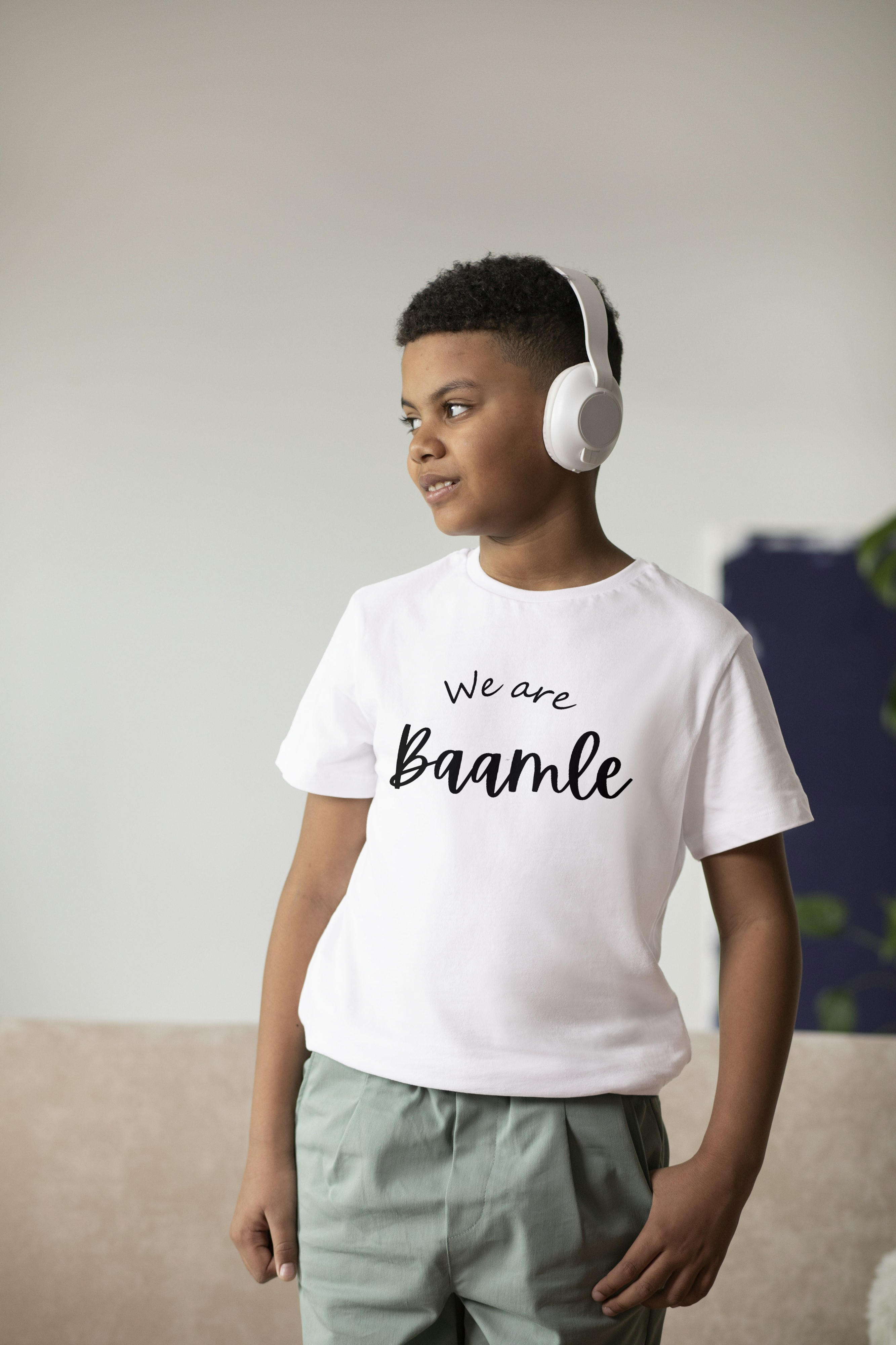Unisex Kids we are baamle  t-shirt 
