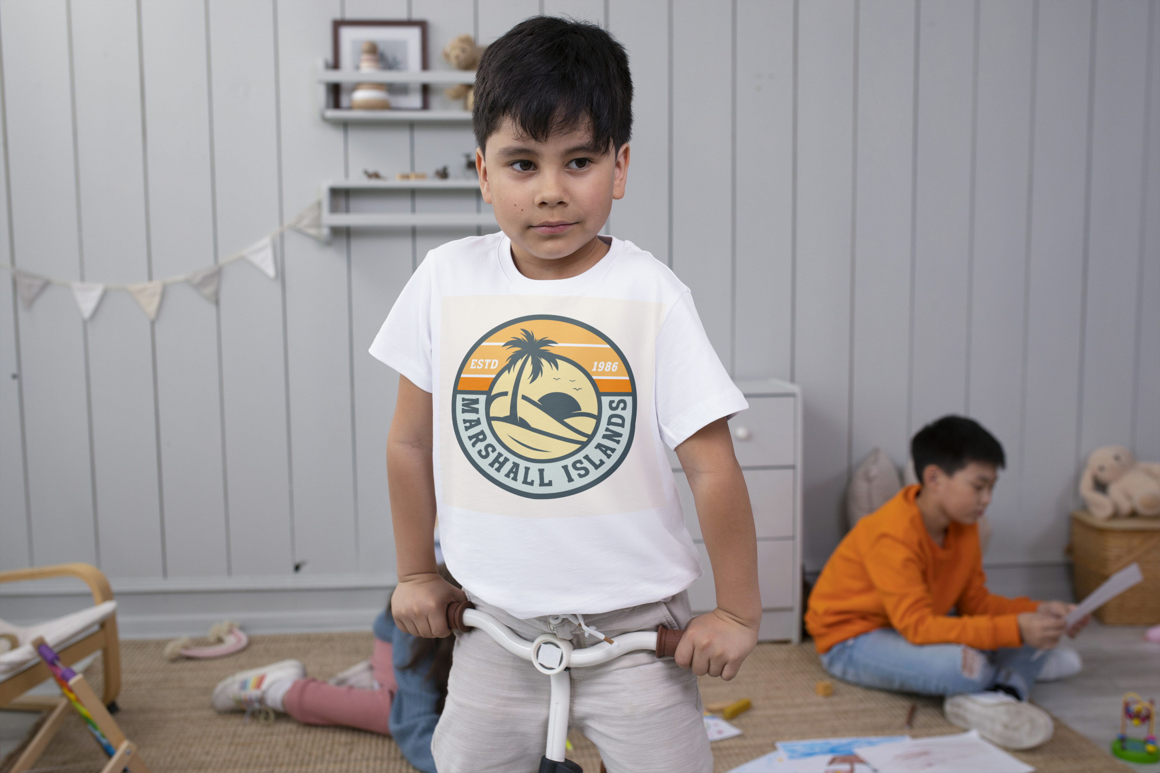 Unisex Kids Marshall Islands 1986 beach Tee