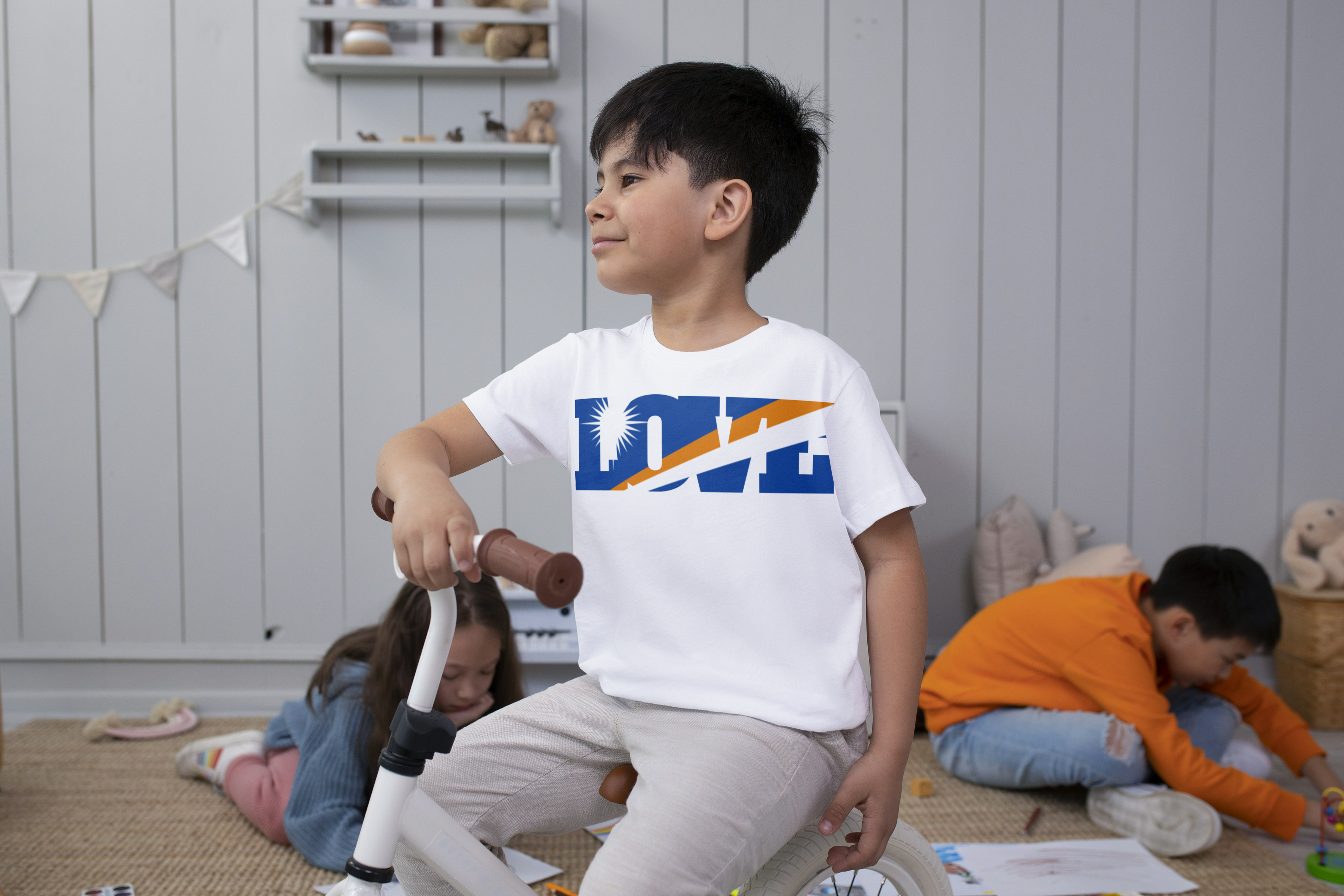 Kids Love Marshallese flag t-shirt