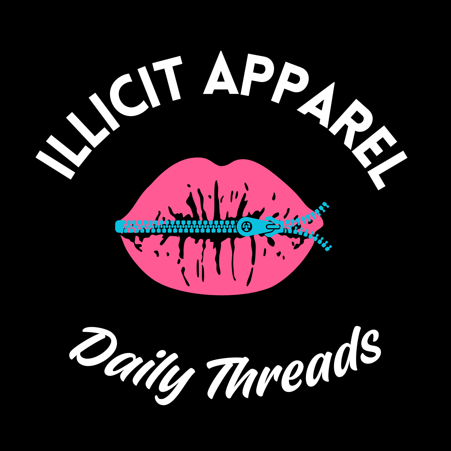 Illicit Apparel Lips Unisex Tee product thumbnail image